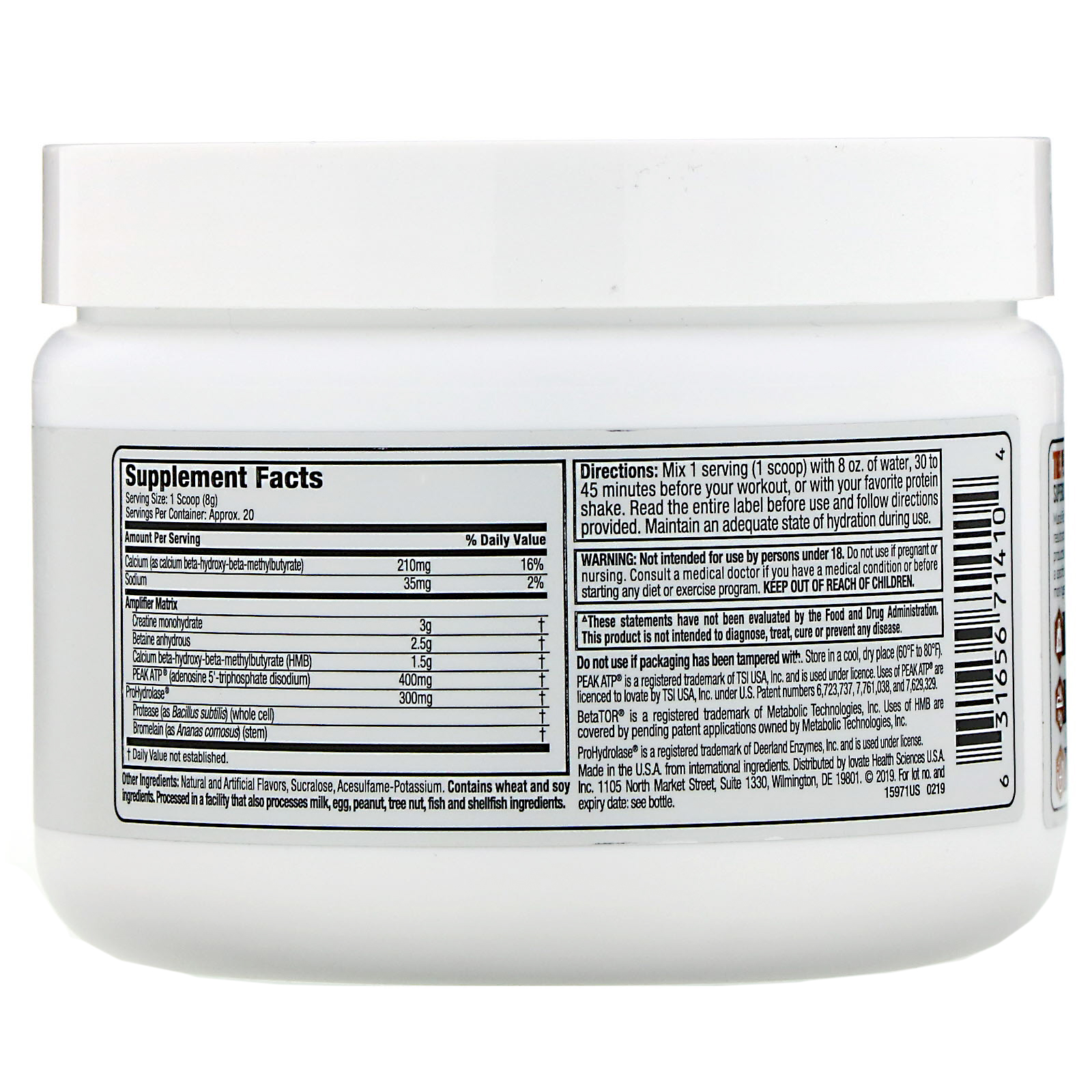 Muscletech, Peak Series, Pro Amp+, O Melhor Construtor de Massa Muscular Magra, Sem Sabor, 159 g (5,61 oz) - Imagem 2