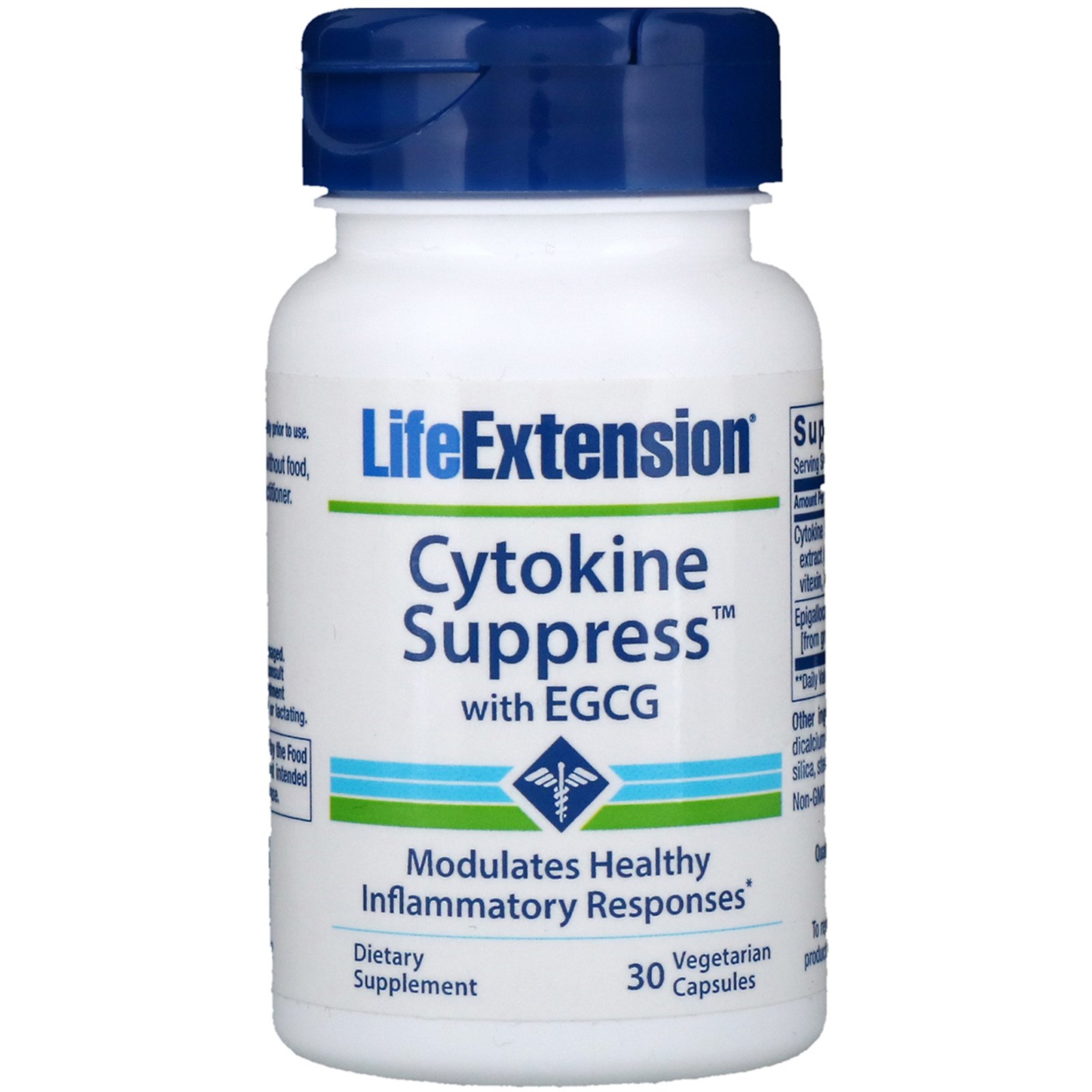 Life Extension, Cytokine Suppress with EGCG, 30 Vegetarian Capsules