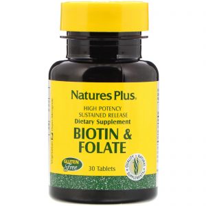 Comprar nature's plus, biotina e folato, 30 comprimidos preço no brasil biotina vitaminas e minerais suplemento importado loja 79 online promoção -
