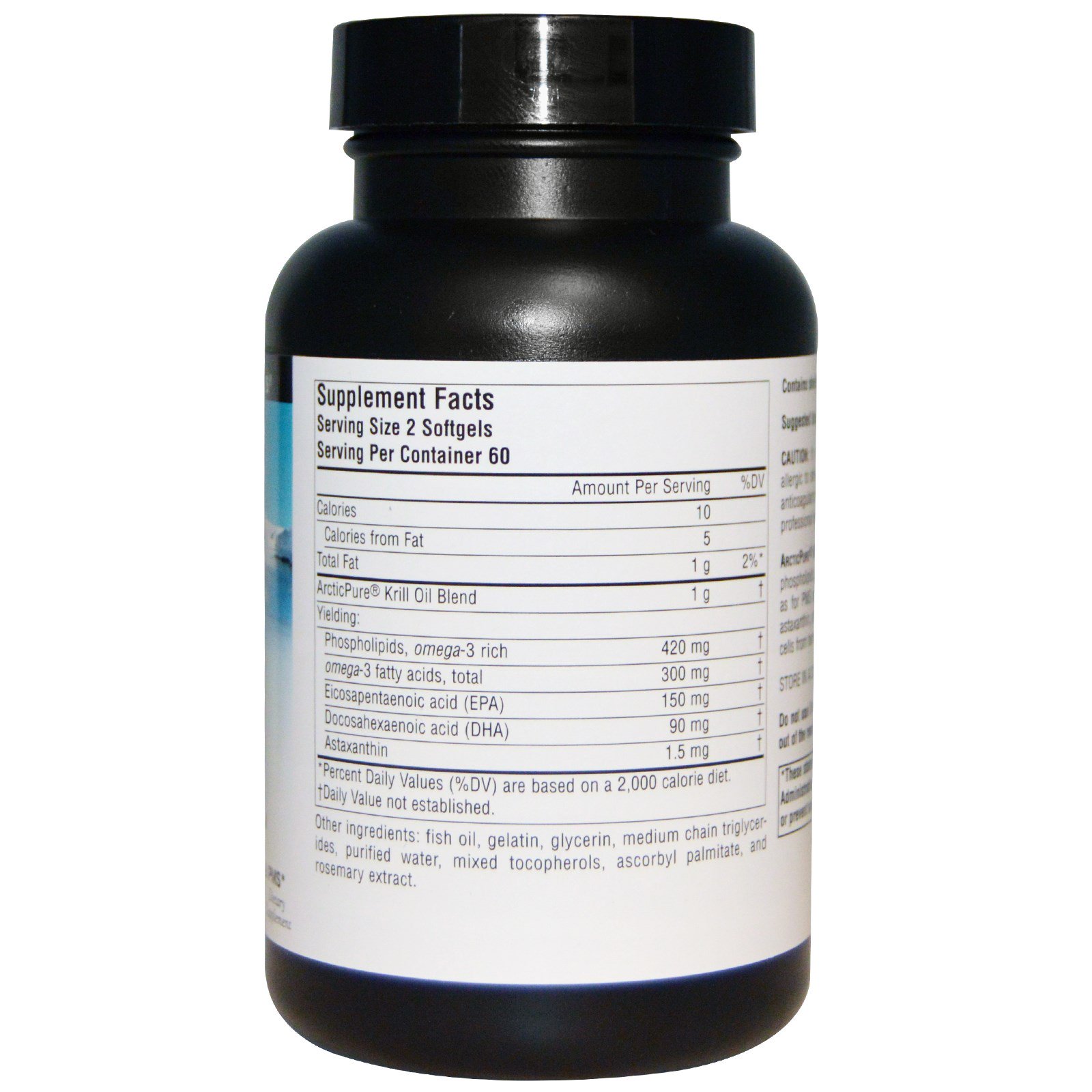 Source Naturals, ArcticPure, Óleo de Krill, 500 mg, 120 Cápsulas Softgel - Imagem 2