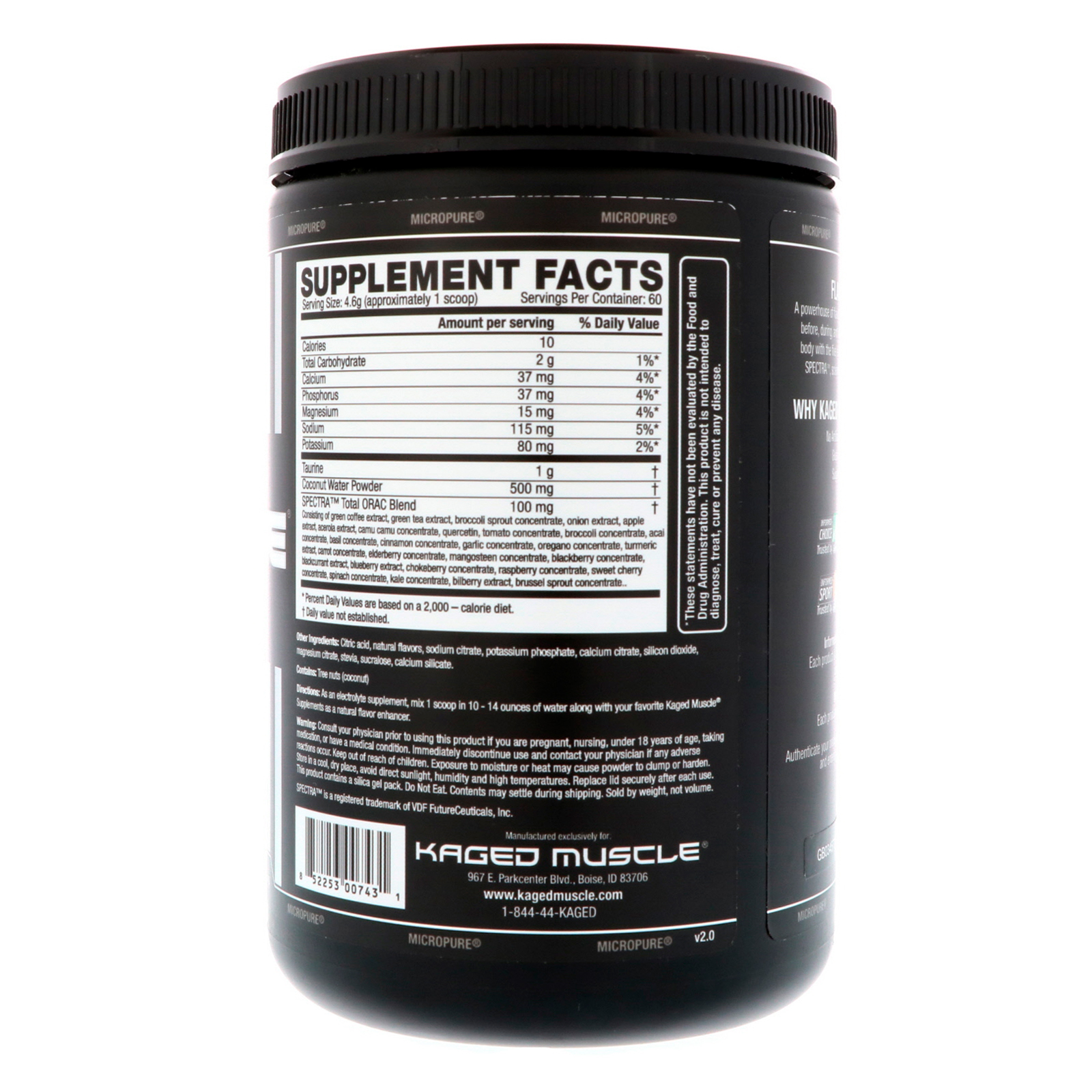 Kaged Muscle, Hydra-Charge, Orange Mango, 9.73 oz (276 g) - Imagem 2
