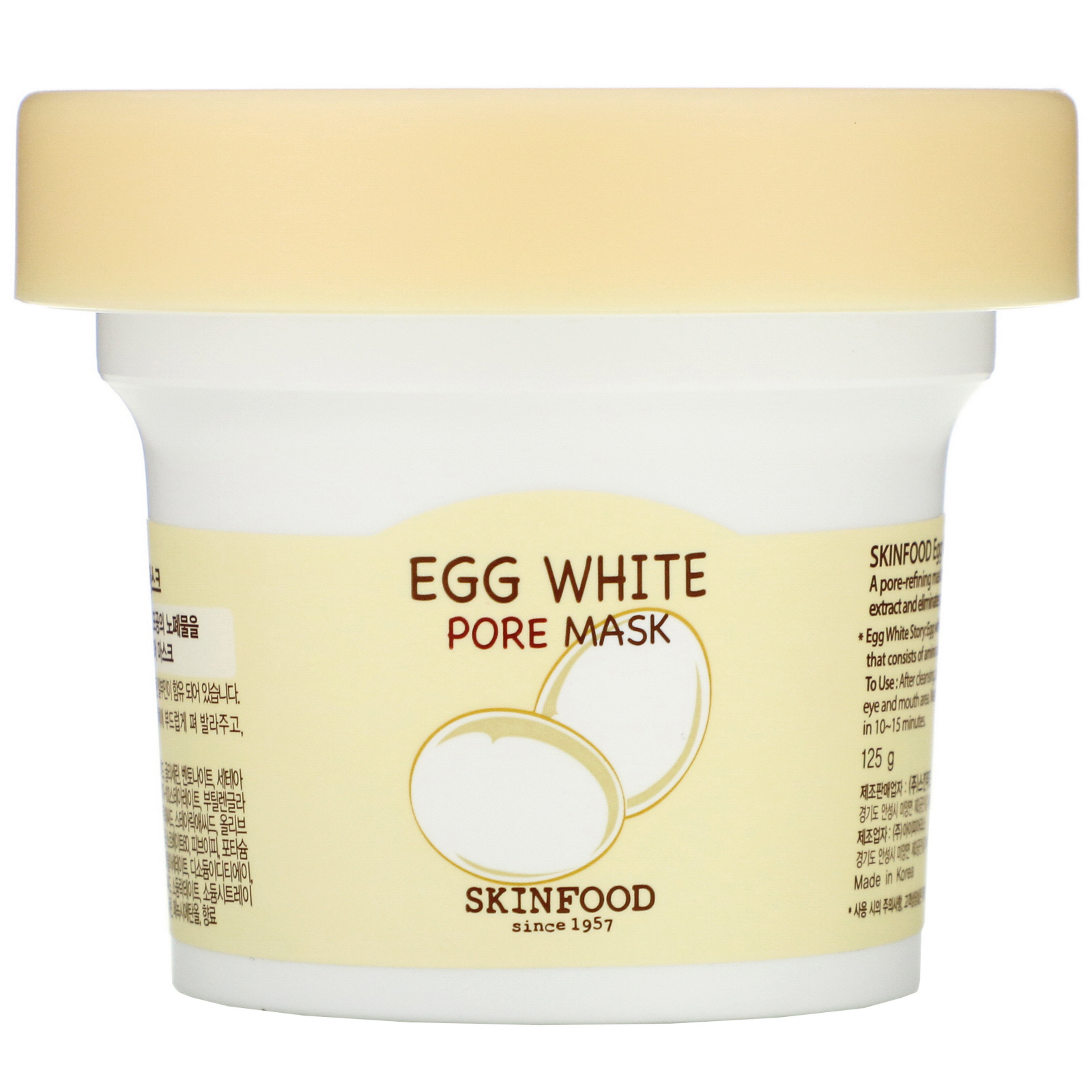 Skinfood, Máscara para os Poros de Clara de Ovo, 125 g