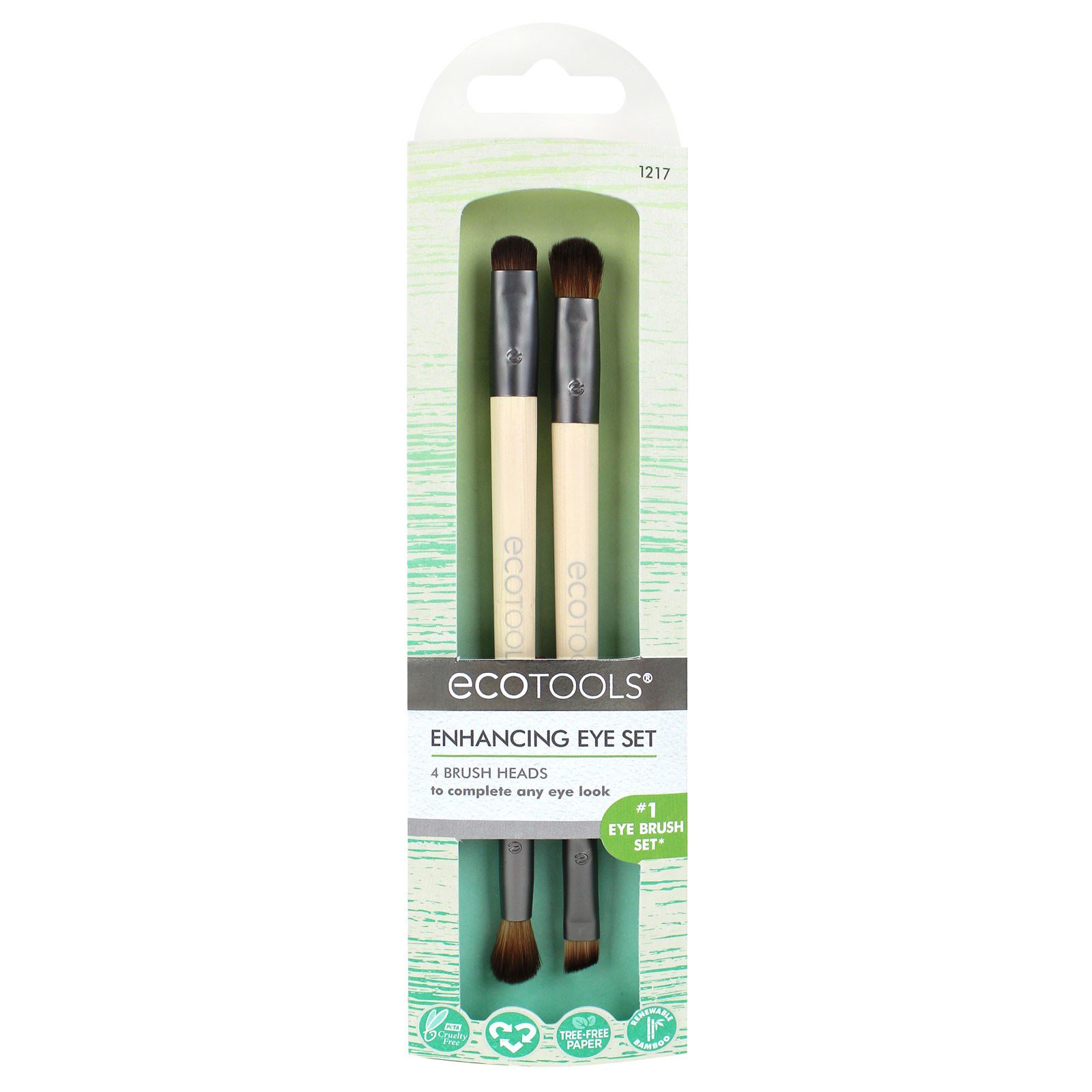 EcoTools, Enhancing Eye Set, 4 Brush Heads - Imagem 2