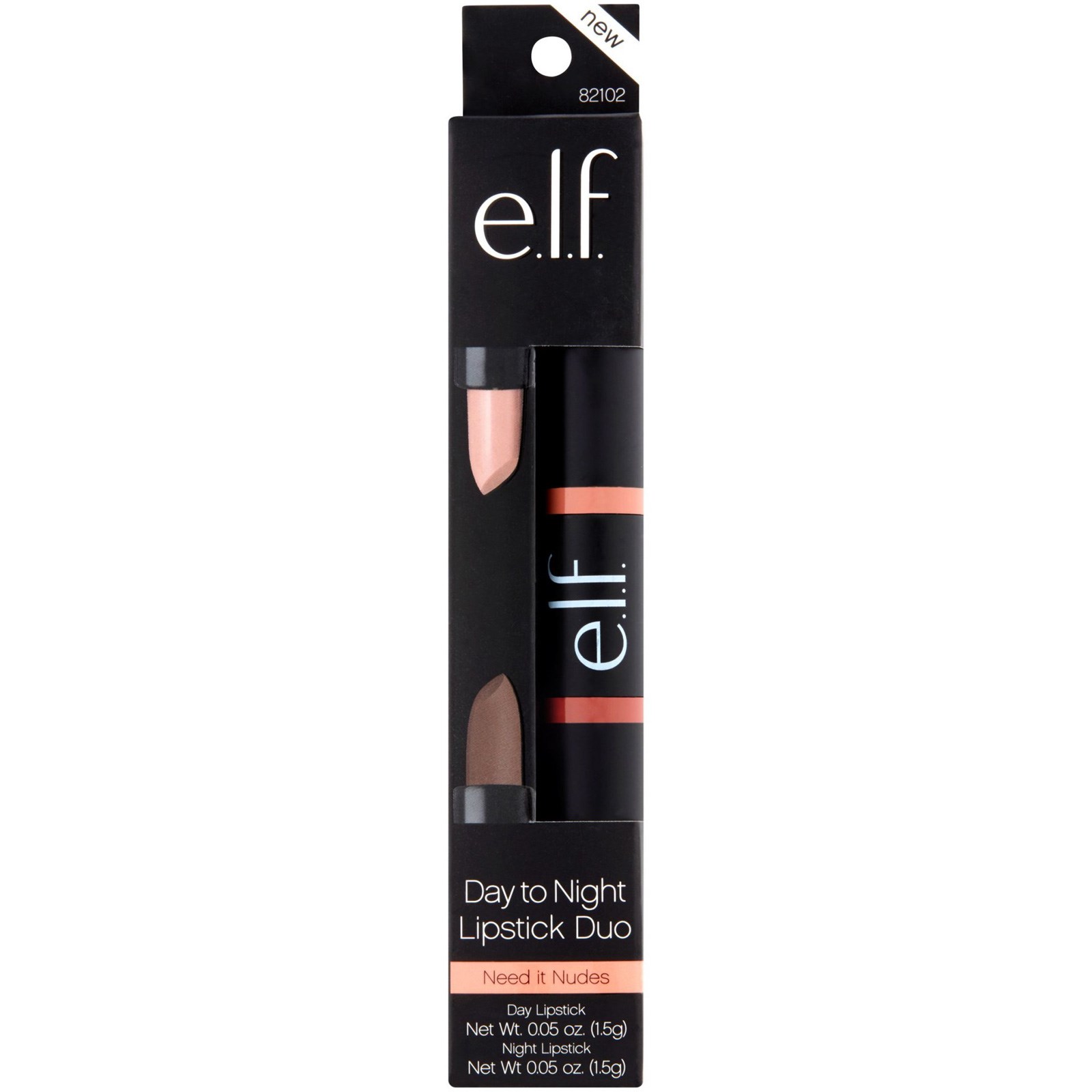 E.L.F., Dia e Noite, Batom Duplo, Need It Nudes, 1,5 g - Imagem 3