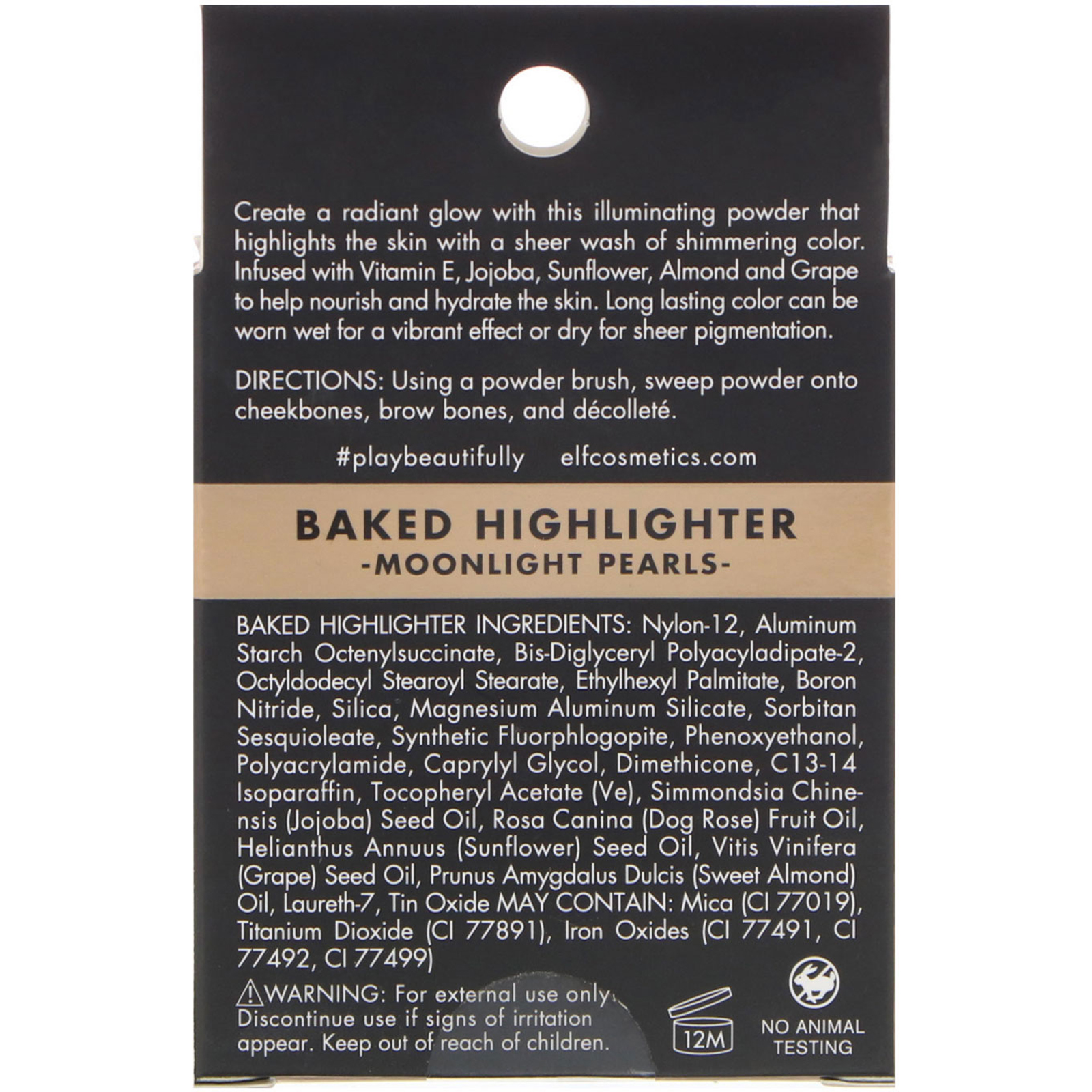E.L.F., Baked Highlighter, Moonlight Pearls, 5 g (0,17 oz) - Imagem 3