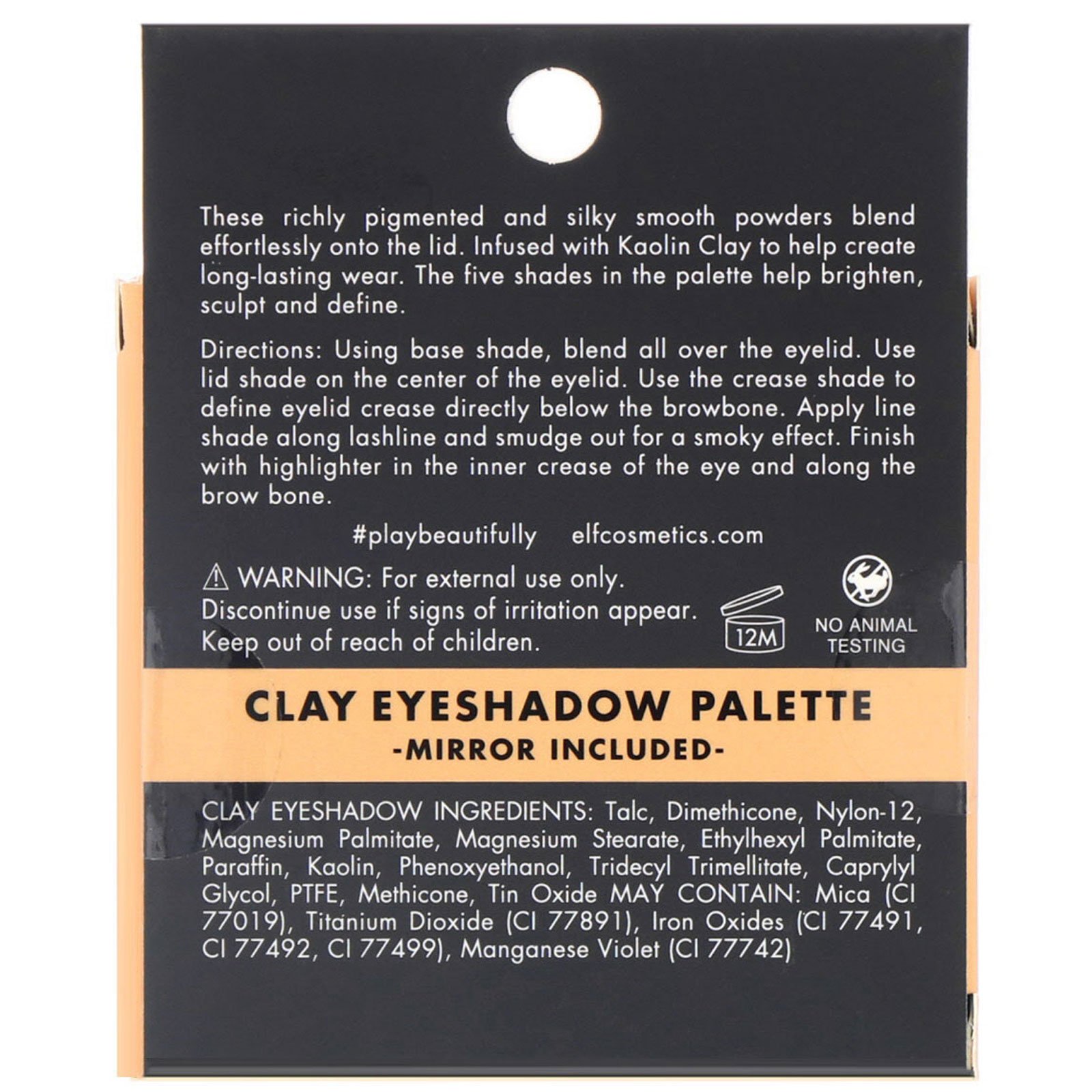 E.L.F., Paleta de Sombra de Argila Caulinita, Necessary Nudes, 0,26 oz (7,5 g) - Imagem 2