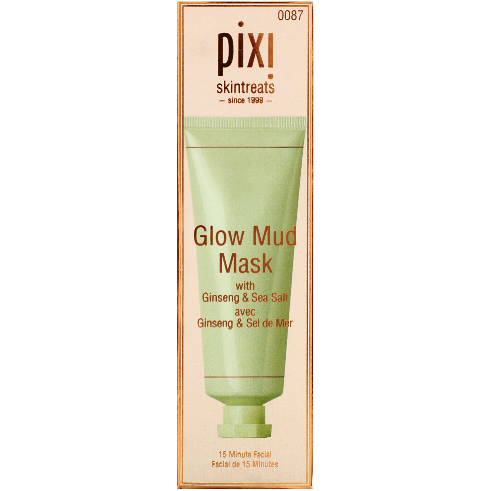 Pixi Beauty, Máscara de Argila Brilho, com Ginseng e Sal Marinho, 1,01 oz fl (30 ml) - Imagem 2