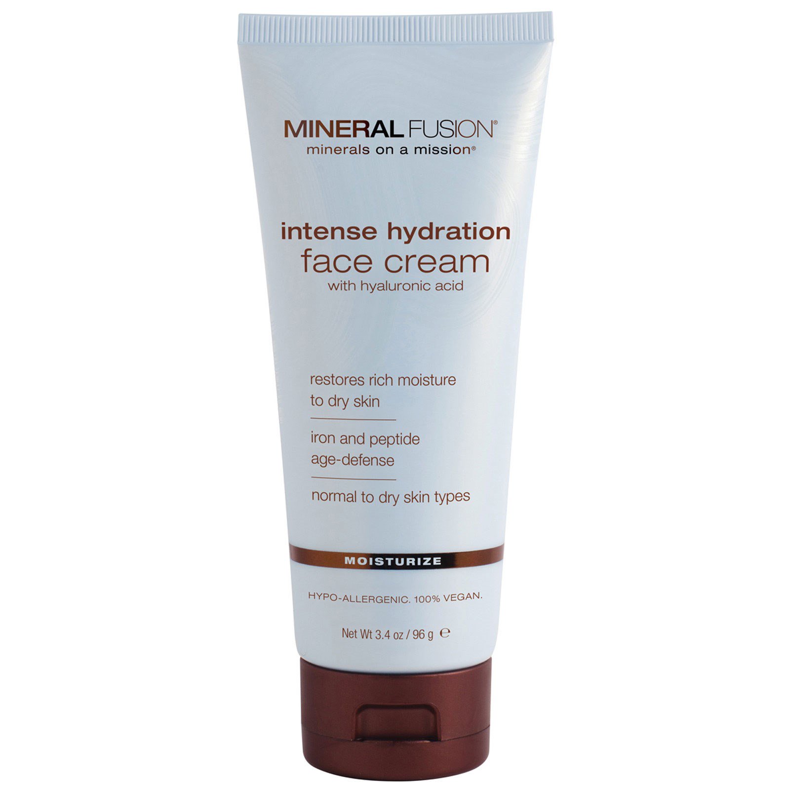 Mineral Fusion, Creme Facial Hidratação Intensa, Umectante, 3,4 onças (96 g)
