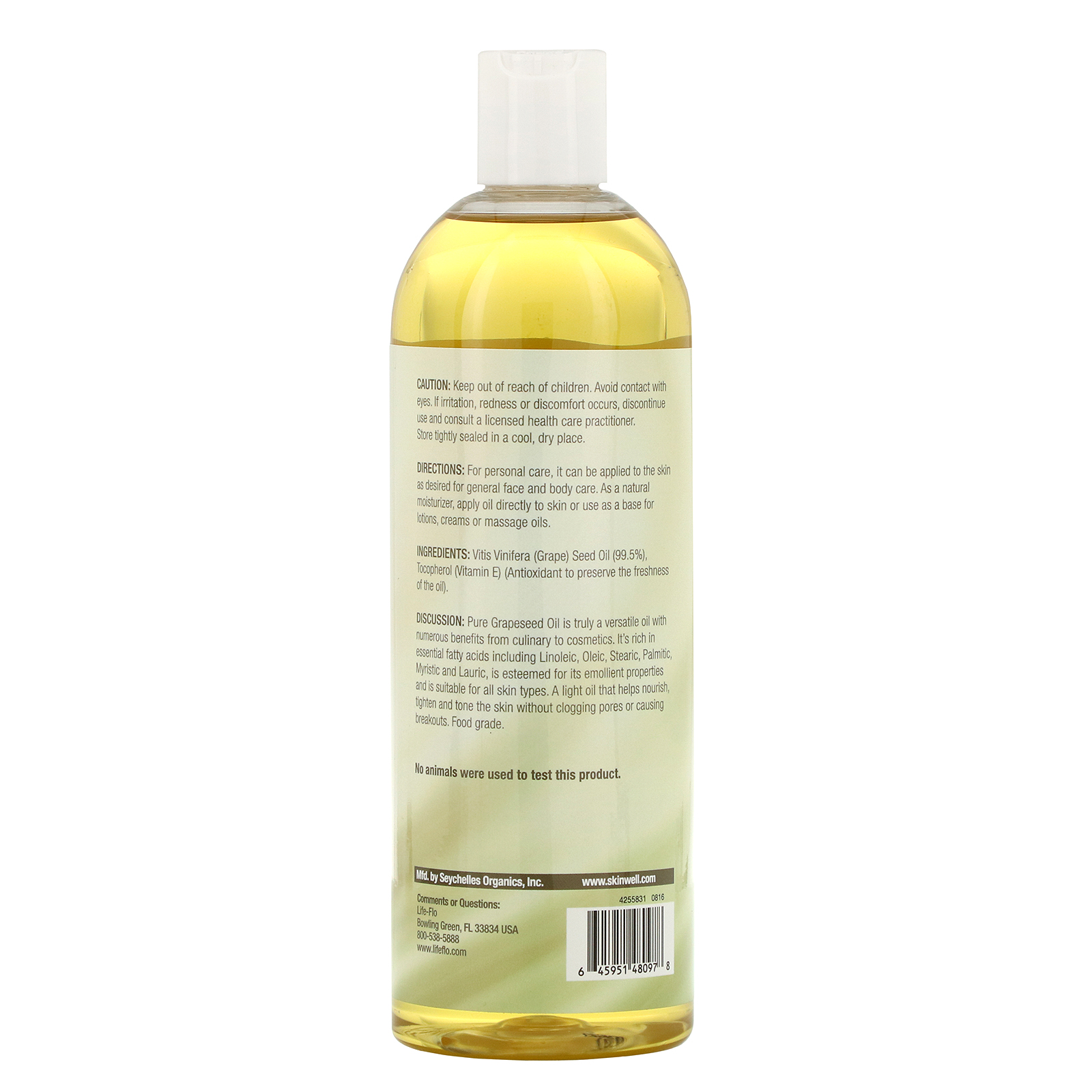 Life-flo, Óleo de Semente de Uva, 473 ml (16 fl oz) - Imagem 2