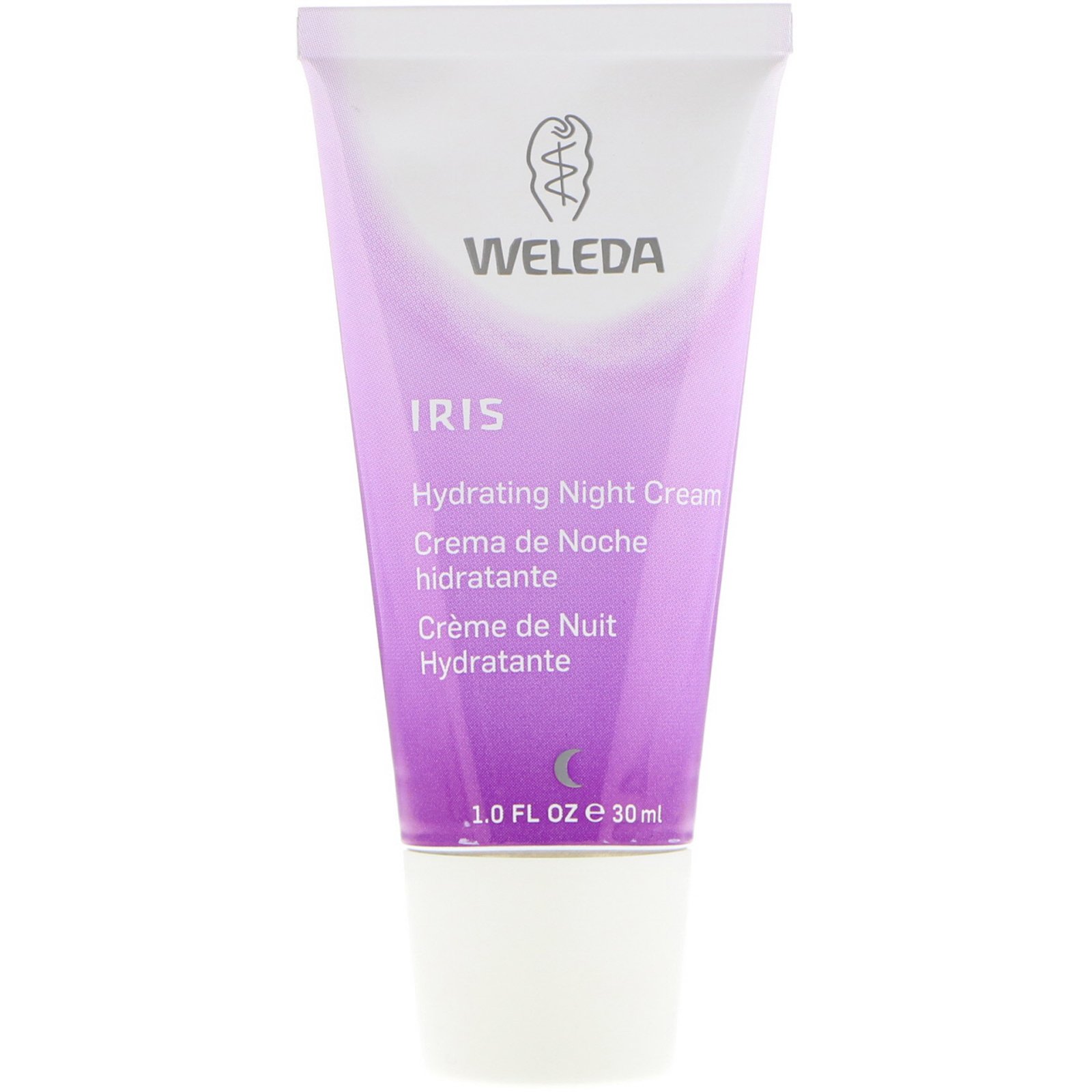 Weleda, Creme Noturno Hidratante, Extrato de Íris, Pele Normal ou Seca, 30 ml - Imagem 3