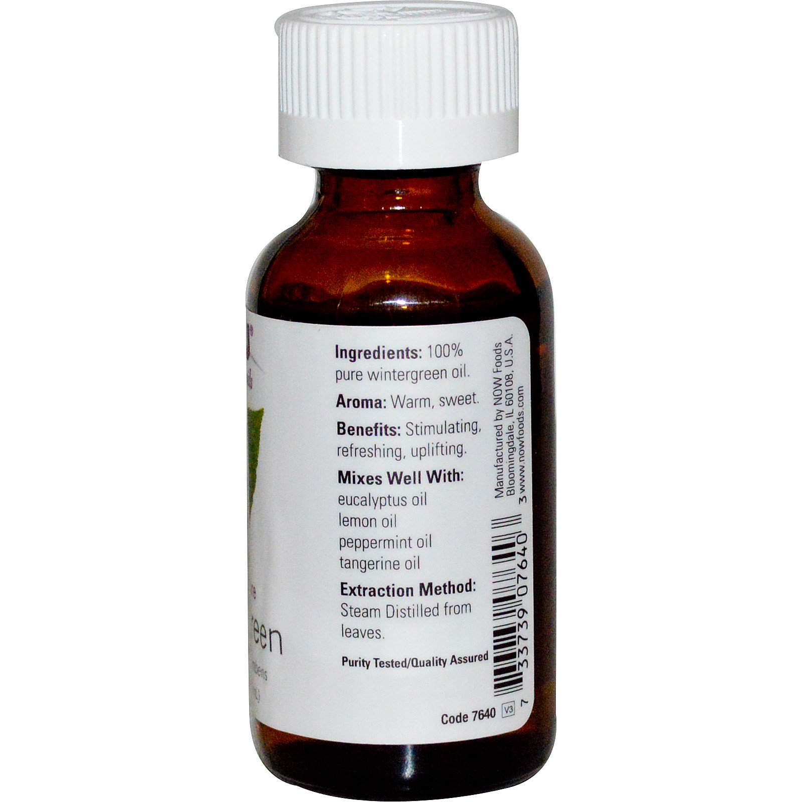 Now Foods, Óleos Essenciais, Gualtéria, 30 ml (1 fl oz) - Imagem 2