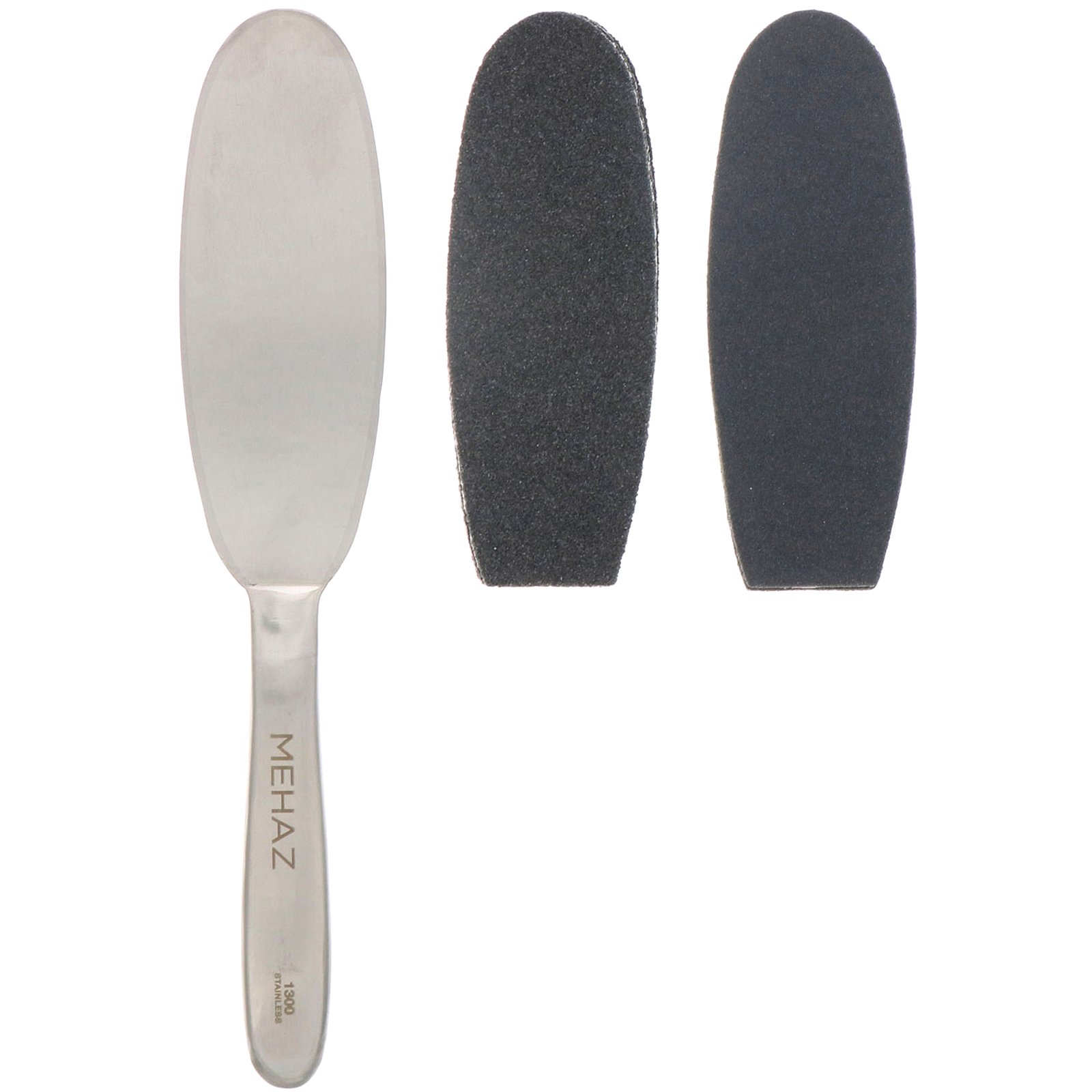 Mehaz, Lixa de pé profissional de aço inoxidável, 1 lixa para o pé - Imagem 3