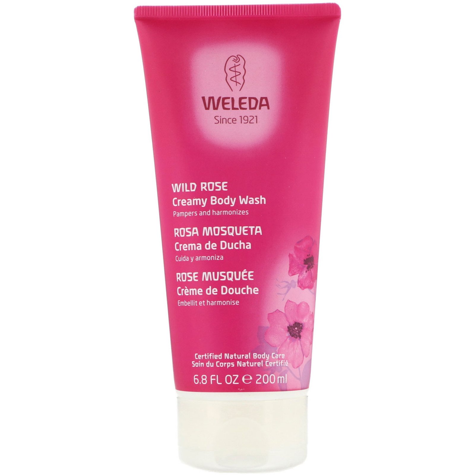 Weleda, Sabonete Líquido Cremoso Rosa Selvagem, 200 ml (6.8 fl oz)