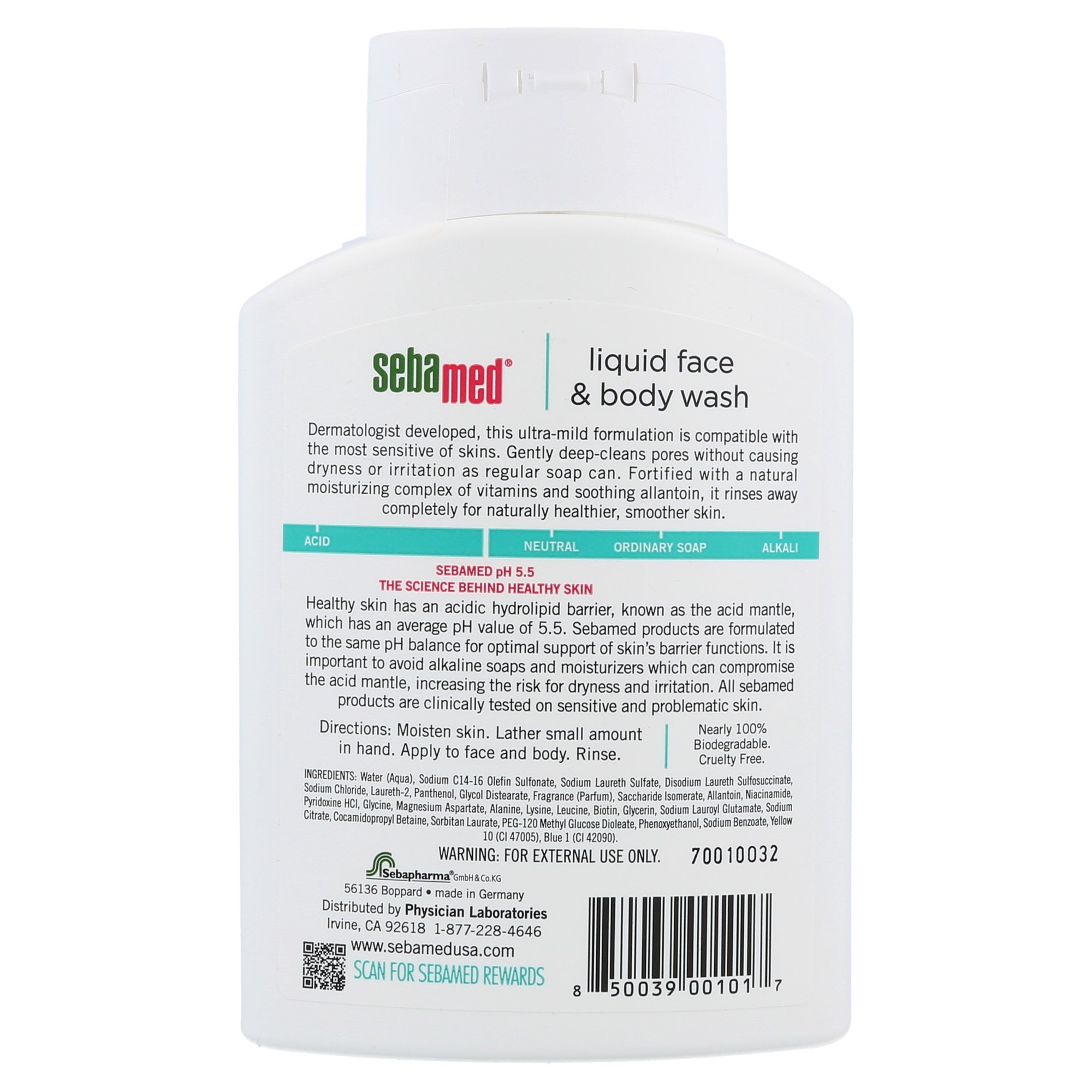 Sebamed USA, Sabonete Líquido Corpo e Rosto, 200ml - Imagem 2
