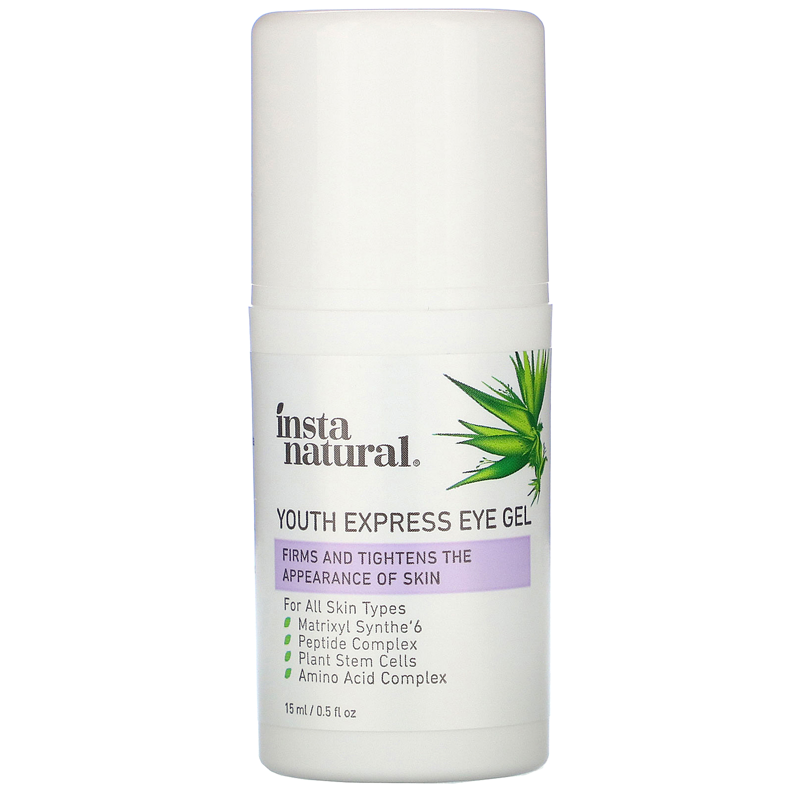 InstaNatural, Youth Restoring, Youth Express Eye Gel, 0.5 fl oz (15 ml) - Imagem 3