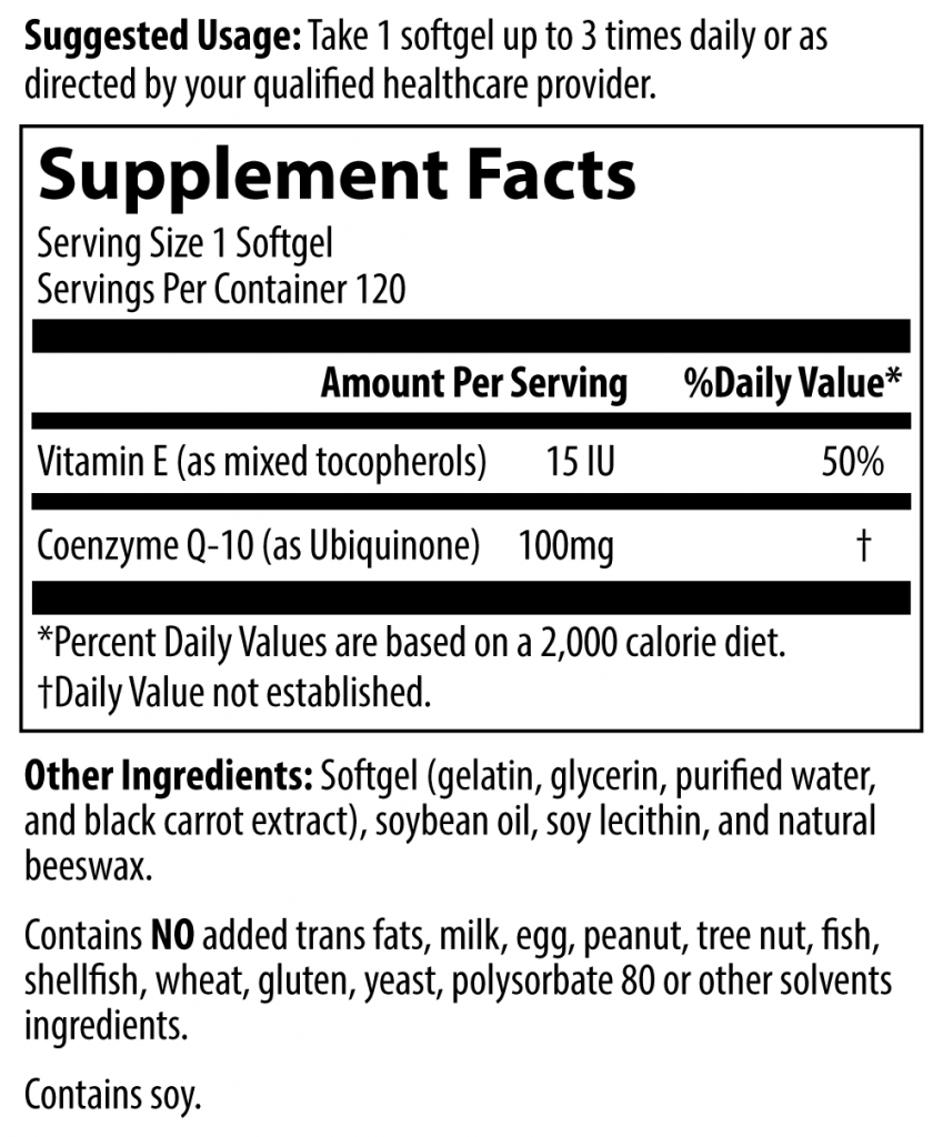 MRM CoQ-10 100mg 120 sgels - Imagem 2