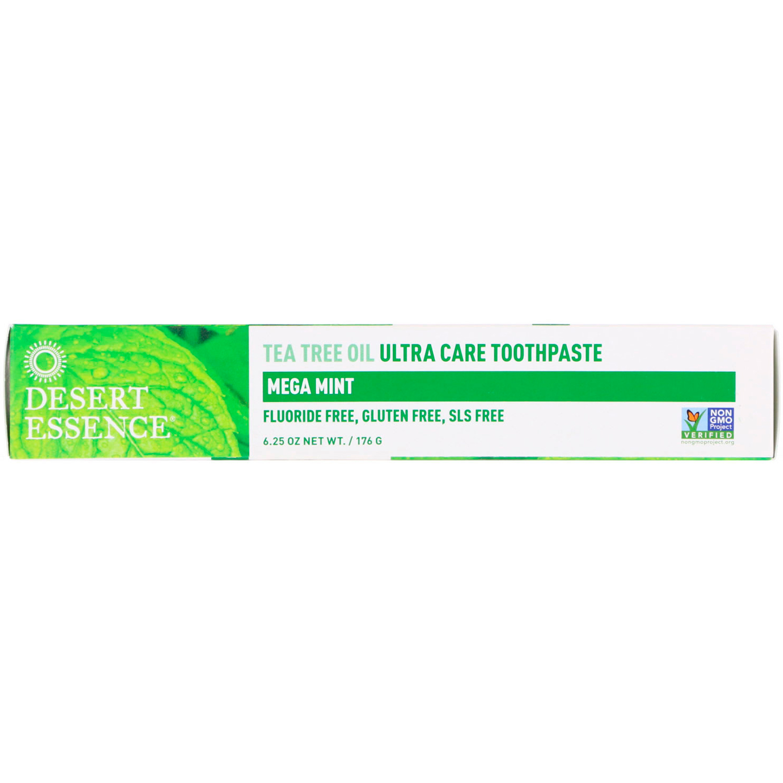 Desert Essence, Creme dental Ultra Care de óleo de melaleuca, Mega Menta, 6,25 oz (176 g)
