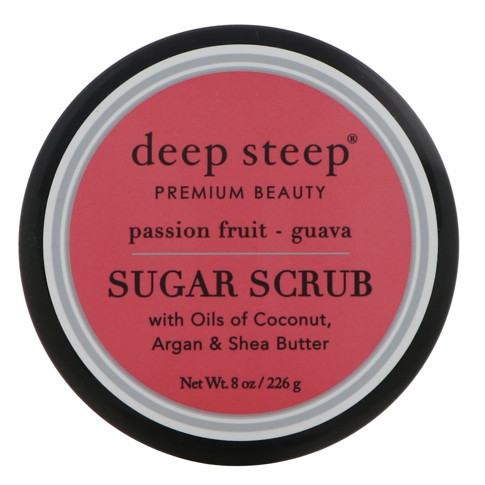 Deep Steep, Esfoliante de açúcar, maracujá e goiaba, 8 oz. (226 g)