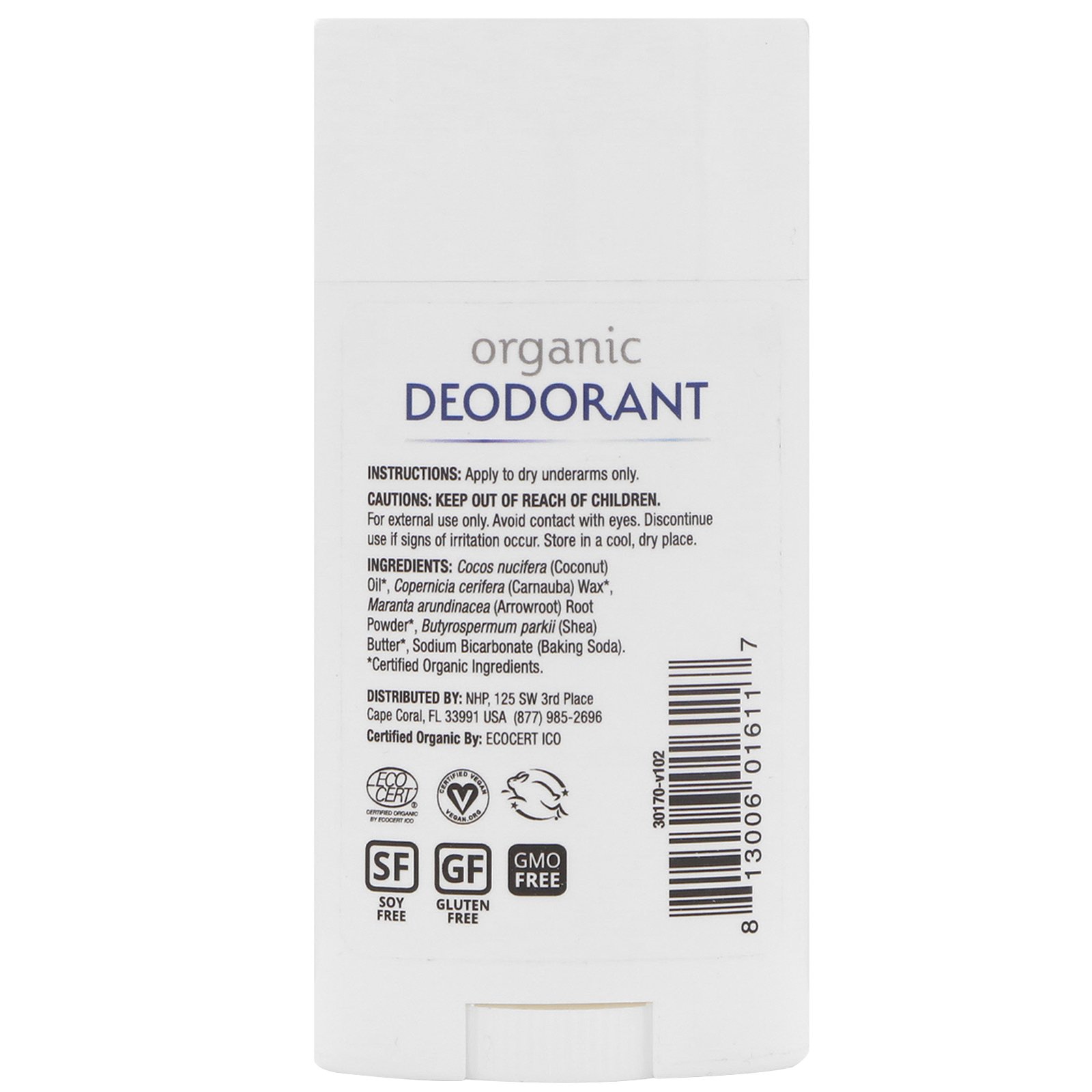 Dr. Mercola, Desodorante Orgânico, Sem Perfume, 2,5 oz (70,8 g) - Imagem 2
