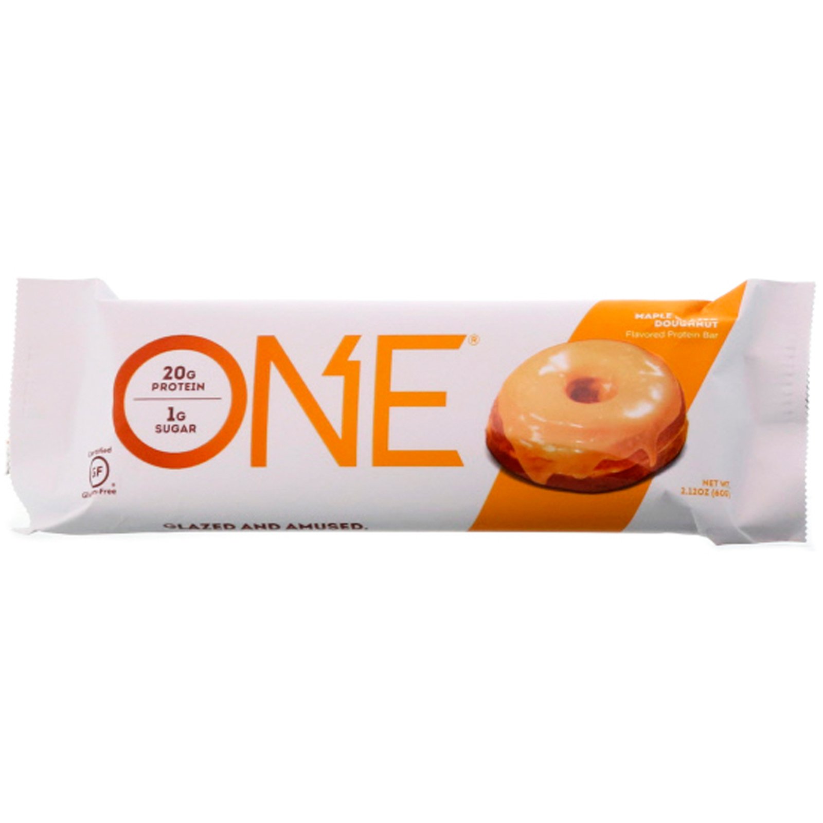 One Brands, ONE Bar, Maple Glazed Doughnut, 12 Bars, 2.12 oz (60 g) Each - Imagem 4