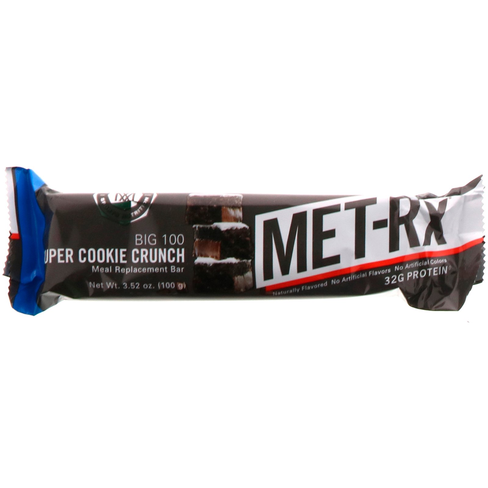 MET-Rx, Big 100, Barra de Substituição de Refeição, Super Cookie Crunch, 9 Barras, 100 g (3,52 oz) Cada - Imagem 4