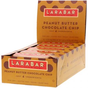 Comprar larabar, the original fruit & nut food bar, peanut butter chocolate chip, 16 bars, 1. 6 oz (45 g) each preço no brasil barras energéticas barras nutricionais suplemento importado loja 63 online promoção - 18 de agosto de 2022