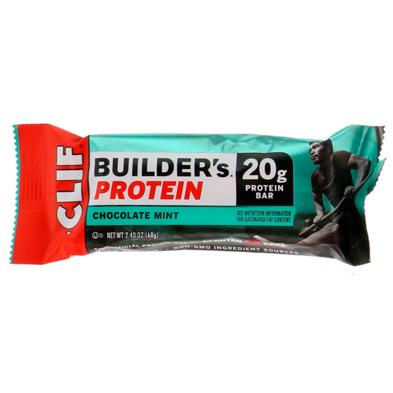 Clif Bar, Builder's Protein Bar, Hortelã Chocolate, 12 Barras, 68 g (2,40 oz) Cada - Imagem 4
