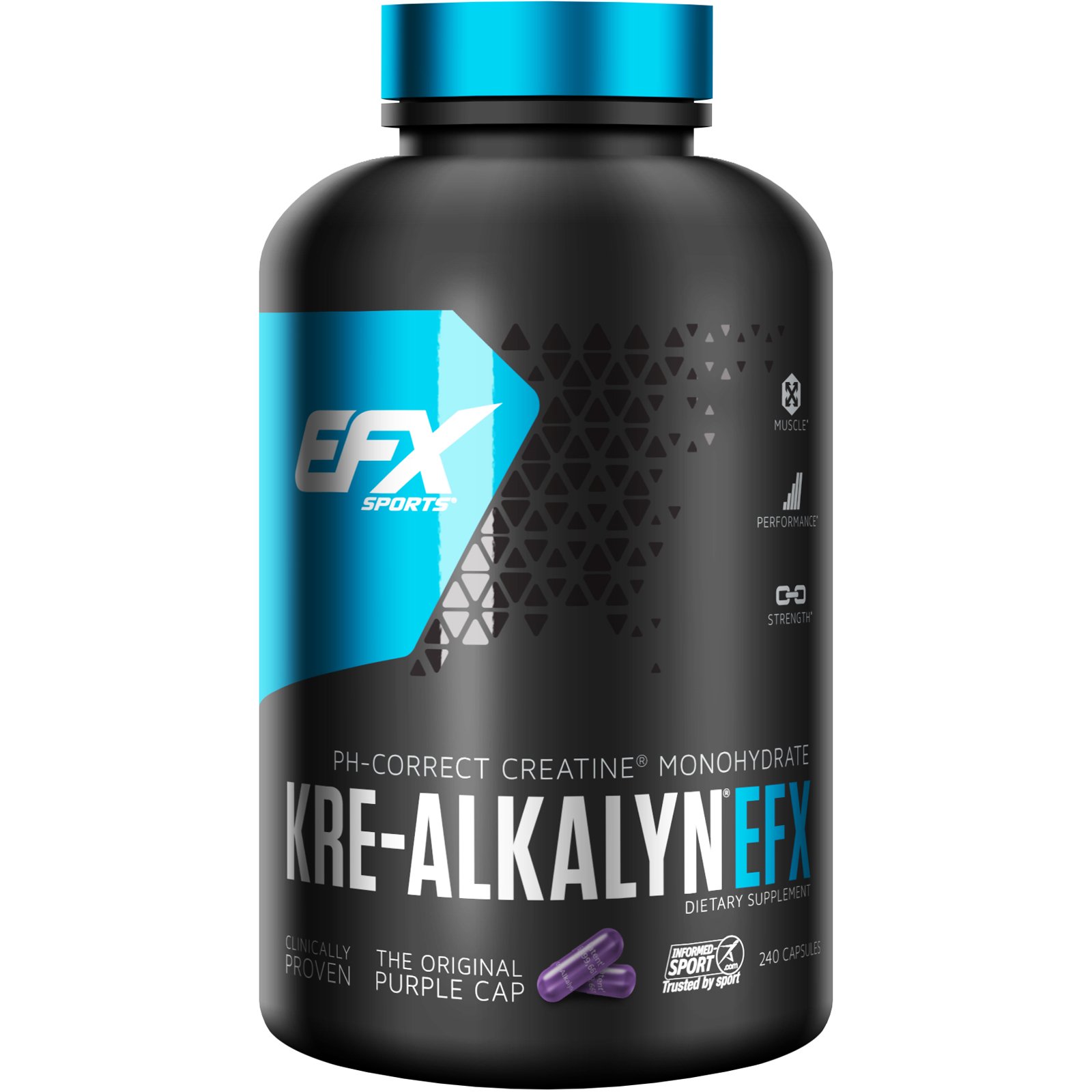 EFX Sports, Kre-Alkalyn EFX, 240 Cápsulas