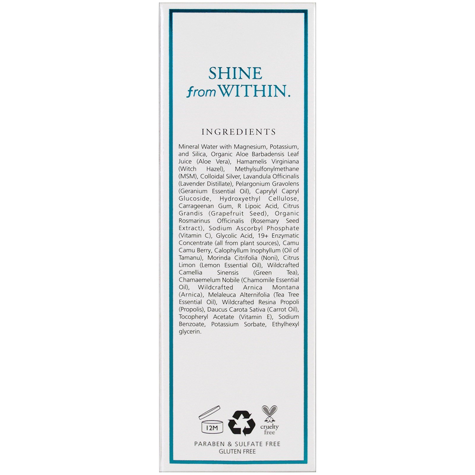Jeffrey James Botanicals, O Tonificante, Nebulizante Limpeza Refrescante, 4,0 onças (118 ml) - Imagem 3