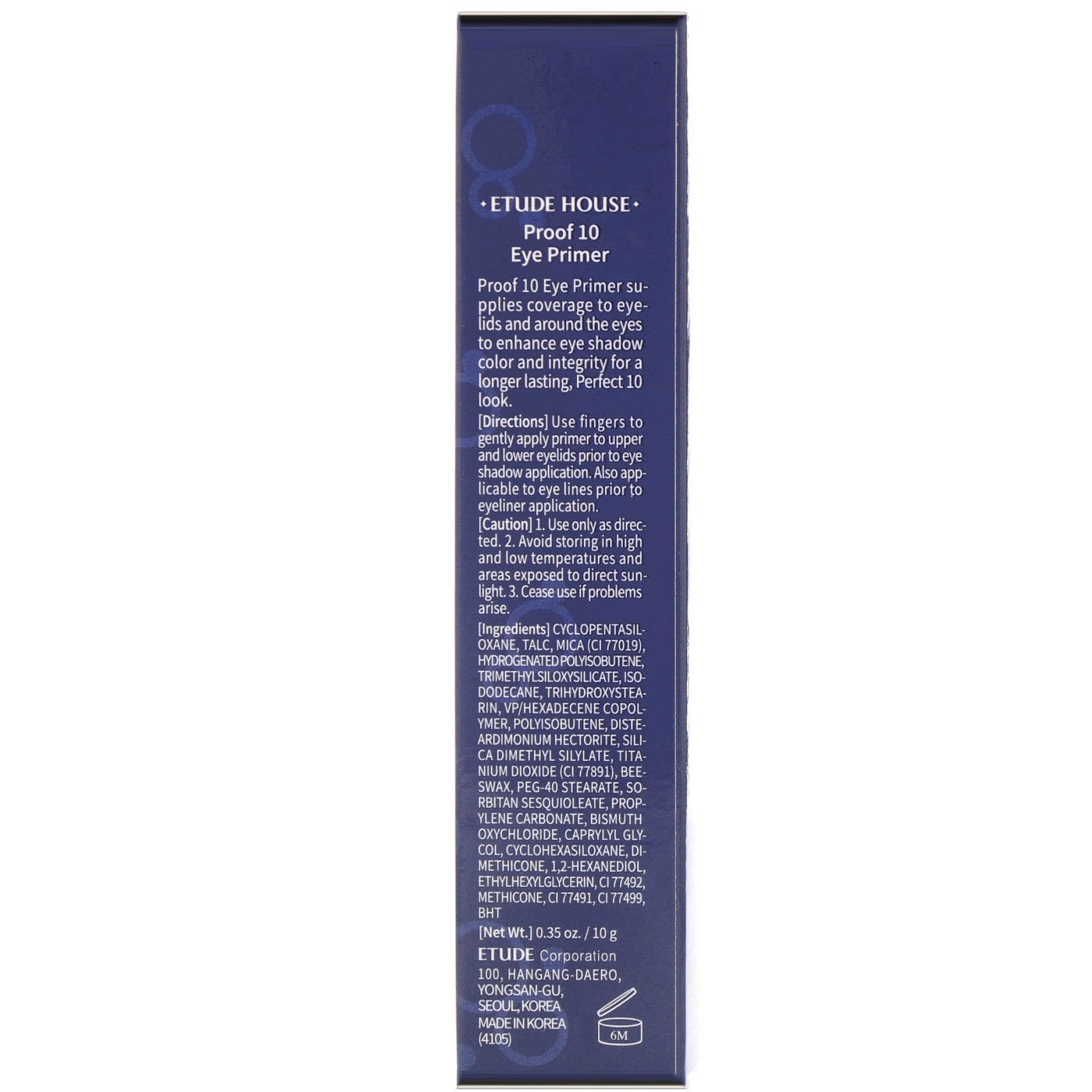 Etude House, Proof 10, Primer Área dos Olhos, 10 g - Imagem 3