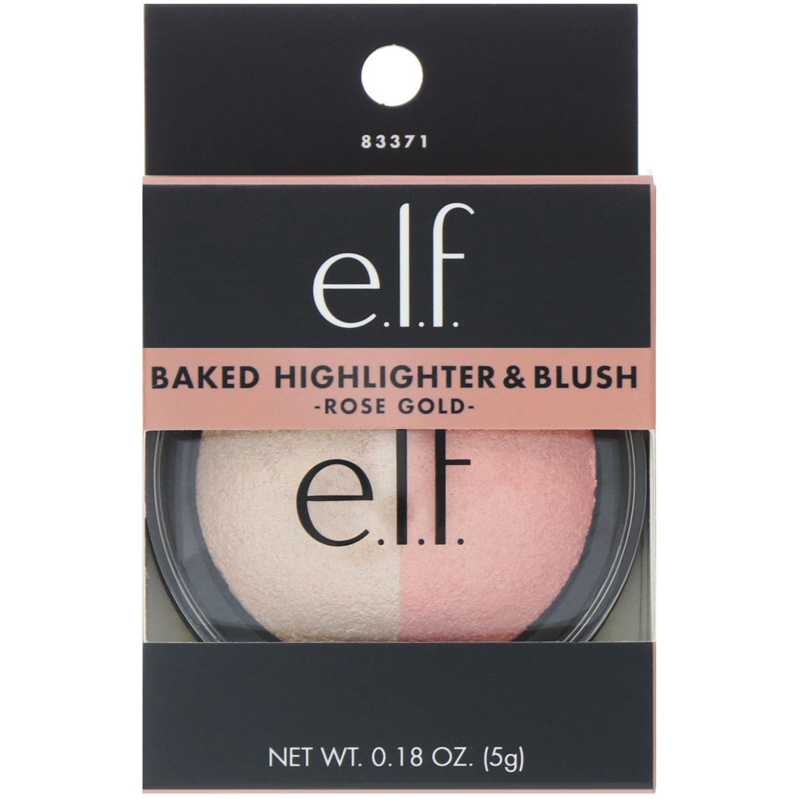 E.L.F., Baked Highlighter & Blush, ouro rosê, 0,18 oz (5 g) - Imagem 2