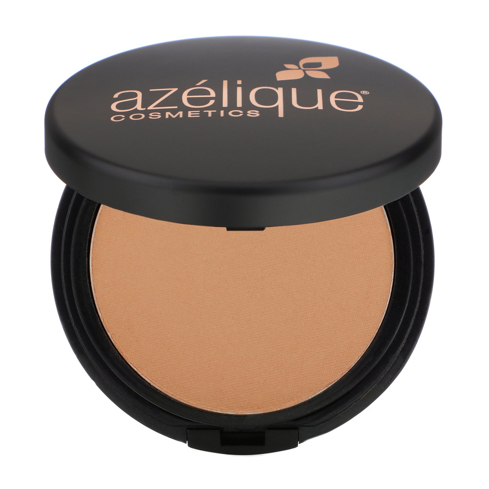 Azelique, Base em Pó Compacto Acetinada, Tan-Deep, Livre de Crueldade, Produto Vegano Certificado, 0,35 oz (10 g)
