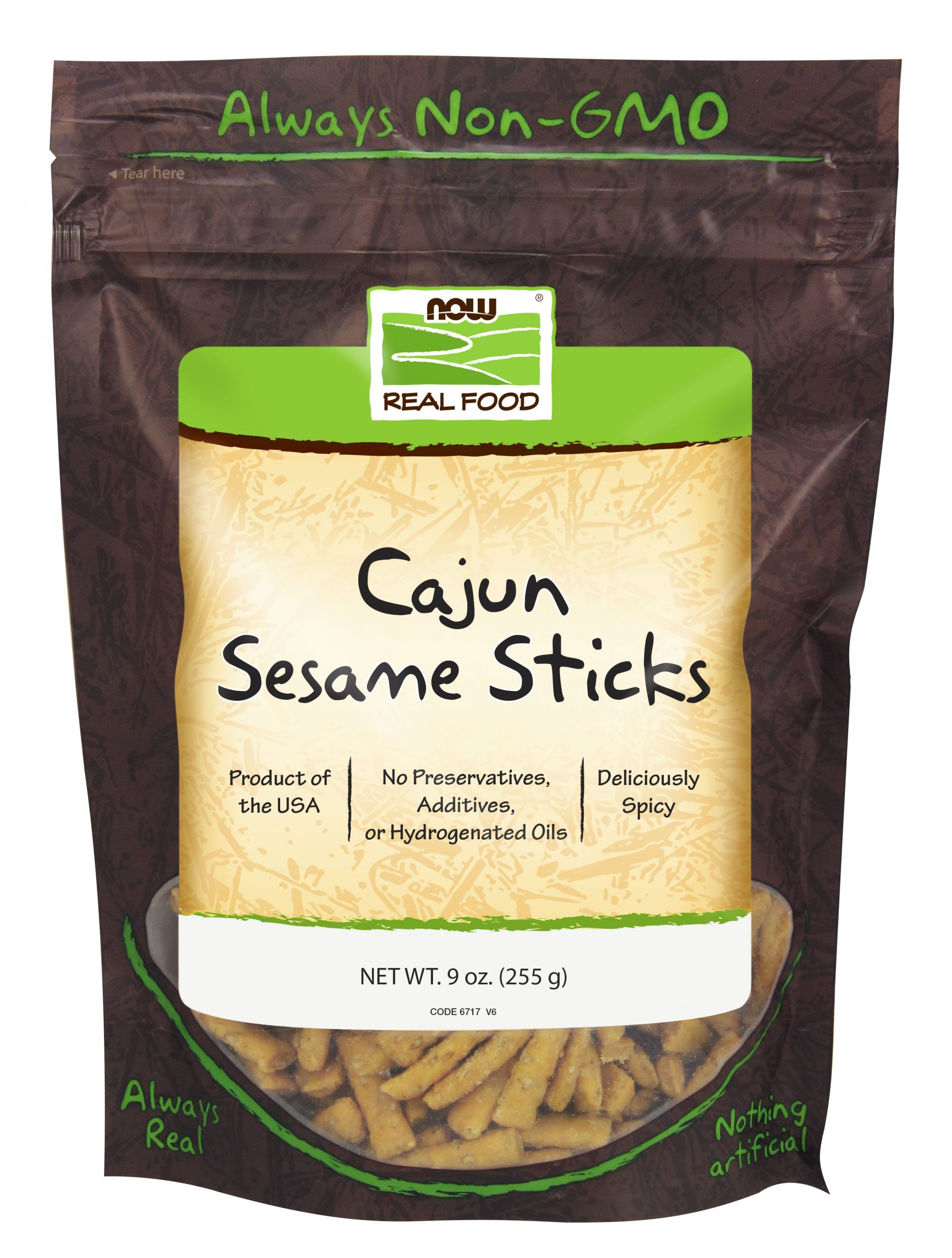 NOW Foods Cajun Sesame Sticks - 9 oz.