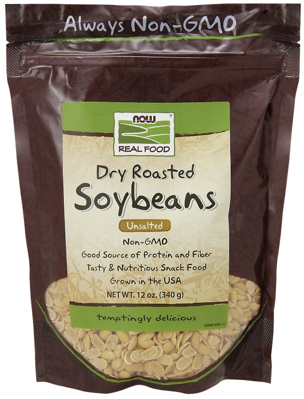NOW Foods Soybeans, Dry-Roasted & Unsalted - 12 oz. - Imagem 2