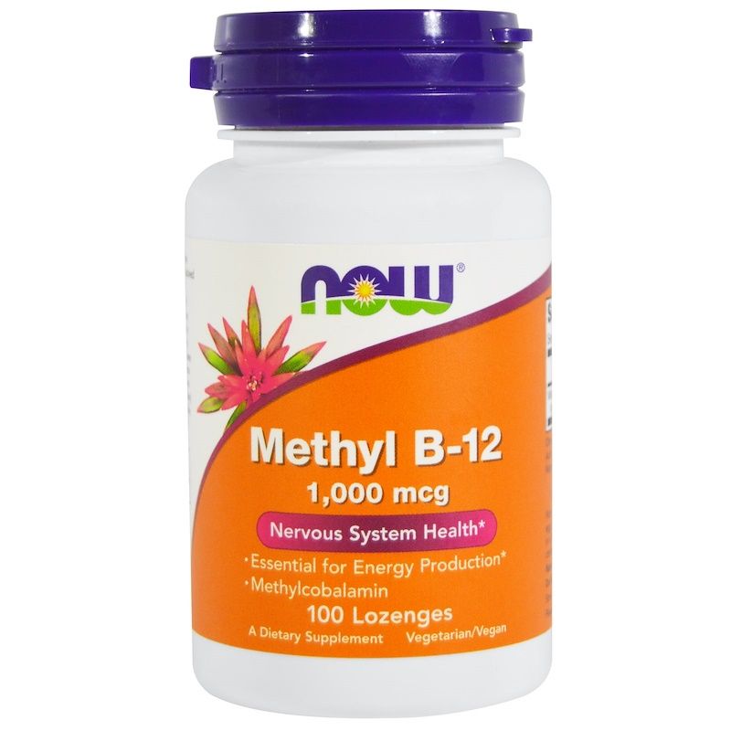 NOW Foods Methyl B-12 1,000 mcg - 100 Lozenges