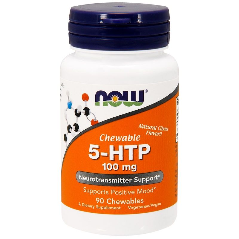 NOW Foods 5-HTP 100 mg - 90 Chewables