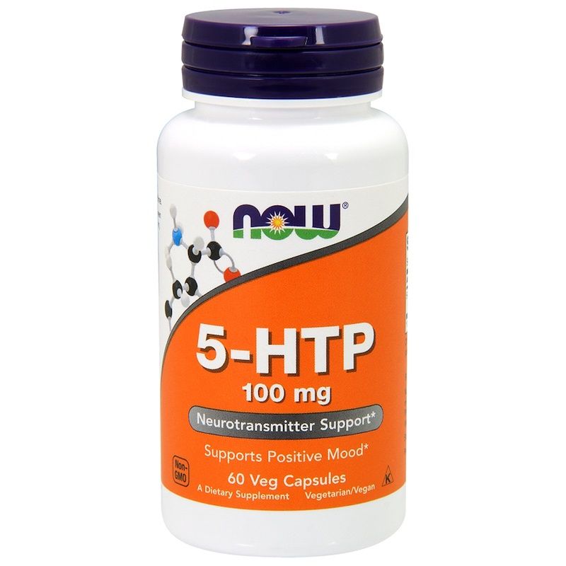 NOW Foods 5-HTP 100 mg - 60 Veg Capsules