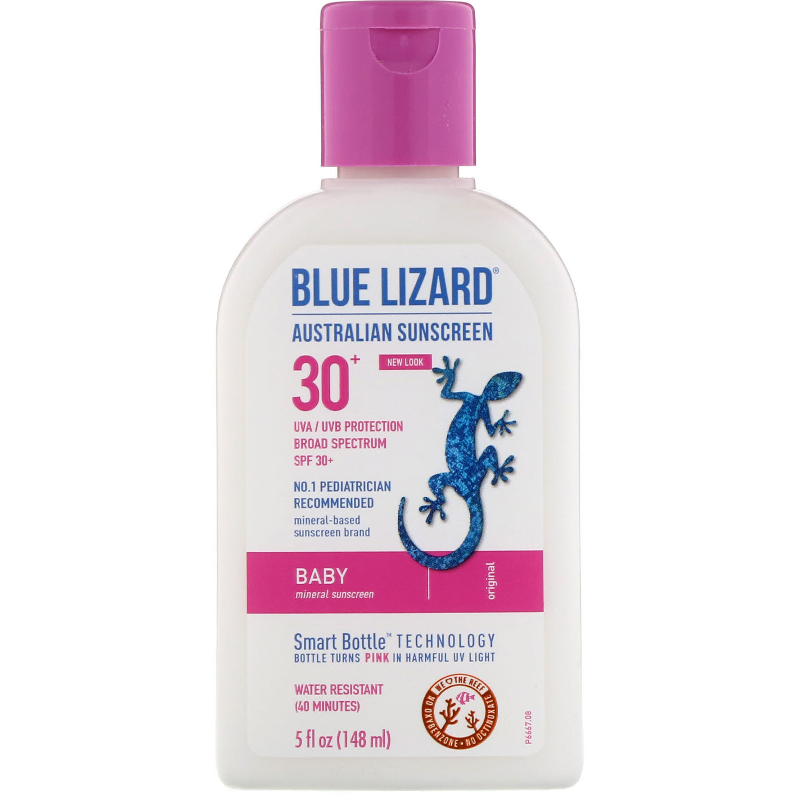 Blue Lizard Australian Sunscreen, Baby, Mineral Sunscreen, SPF 30+, 5 fl oz (148 ml) - Imagem 3