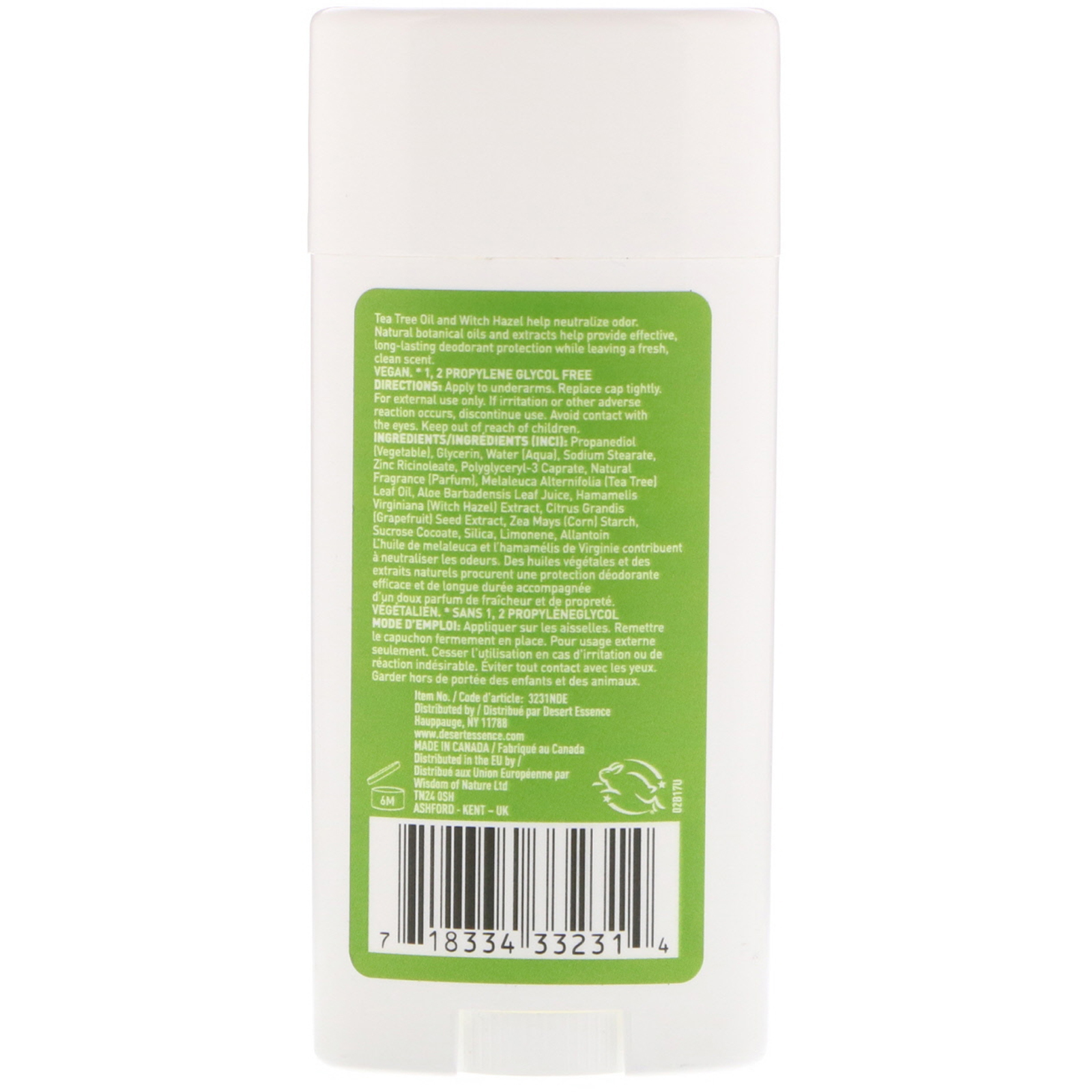 Desert Essence, Desodorante, Primavera Fresca, 2.5 oz (70 ml) - Imagem 2