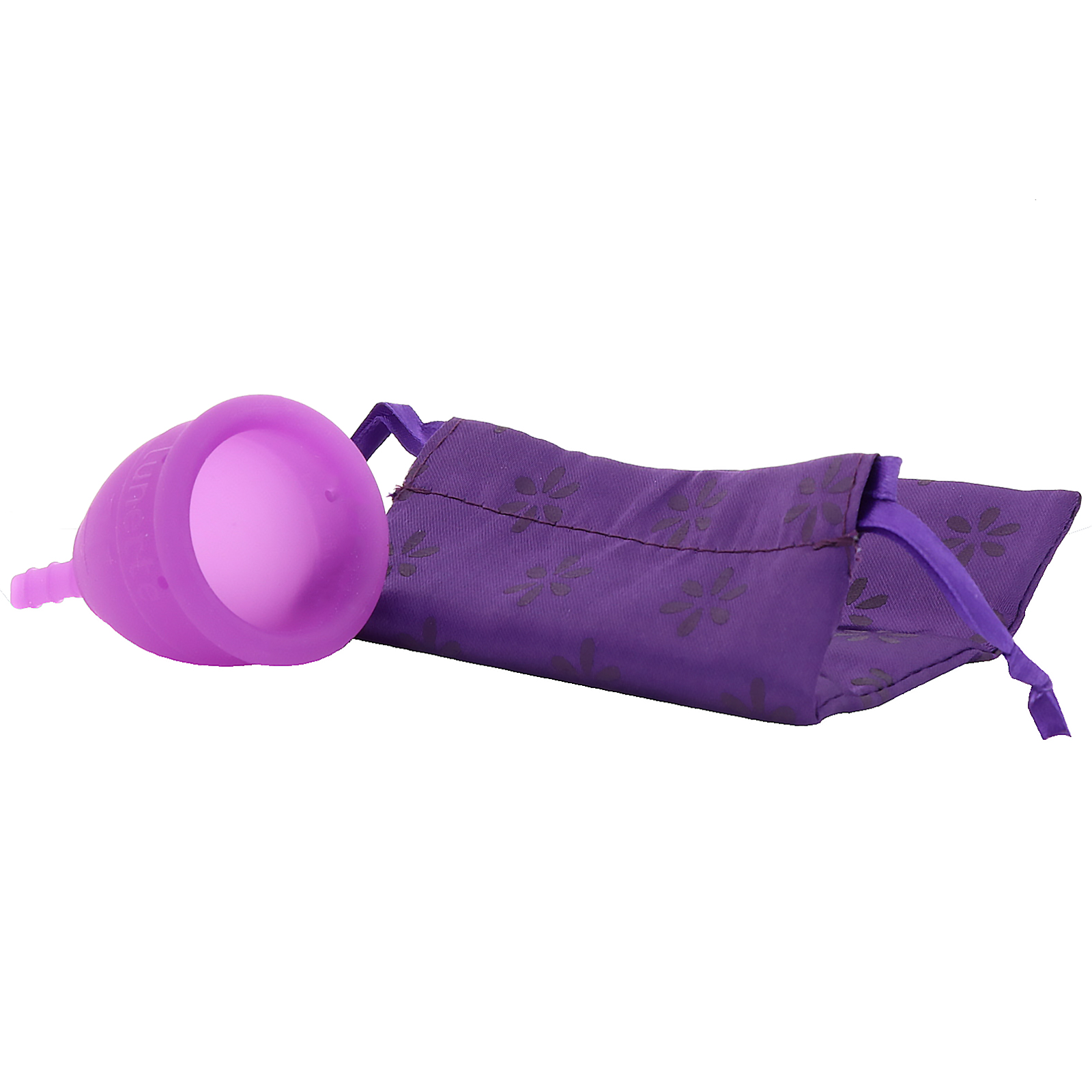 Lunette, Coletor menstrual reutilizável, modelo 1, fluxo leve a normal, violeta, 1 coletor - Imagem 3