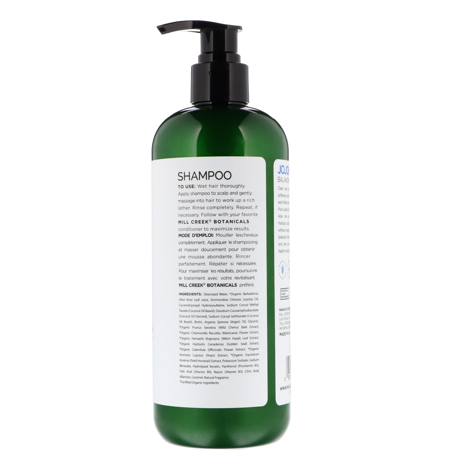 Mill Creek Botanicals, Shampoo de Jojoba, Fórmula Equilibrada, 14 fl oz (414 ml) - Imagem 2
