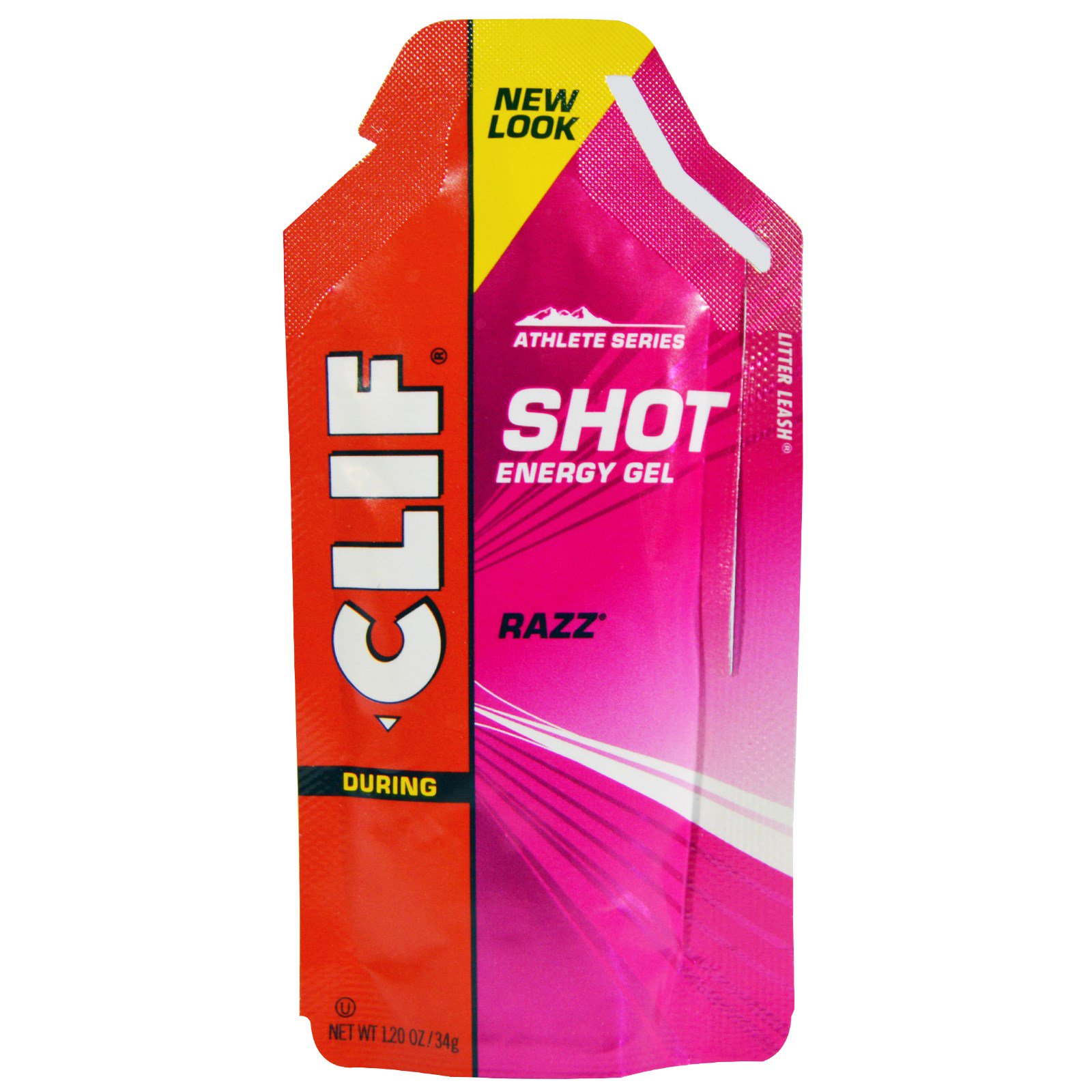 Clif Bar, Dose de Gel Energizante, Razz, 24 Pacotes, 1.2 oz (34 g) Cada - Imagem 3