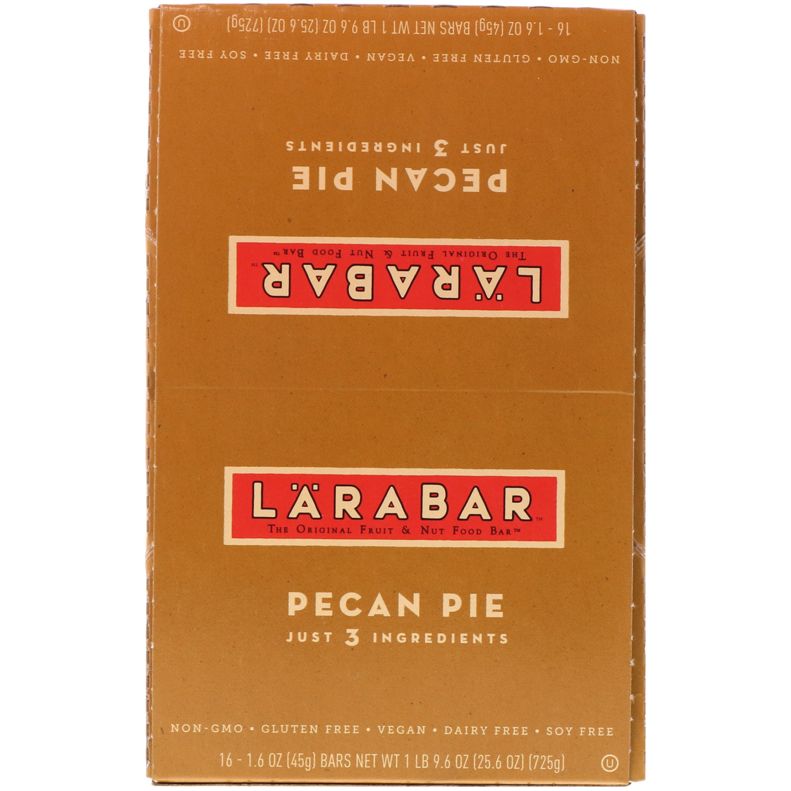 Larabar, The Original Fruit & Nut Food Bar, Pecan Pie, 16 Bars, 1.6 oz (45 g) Each - Imagem 2