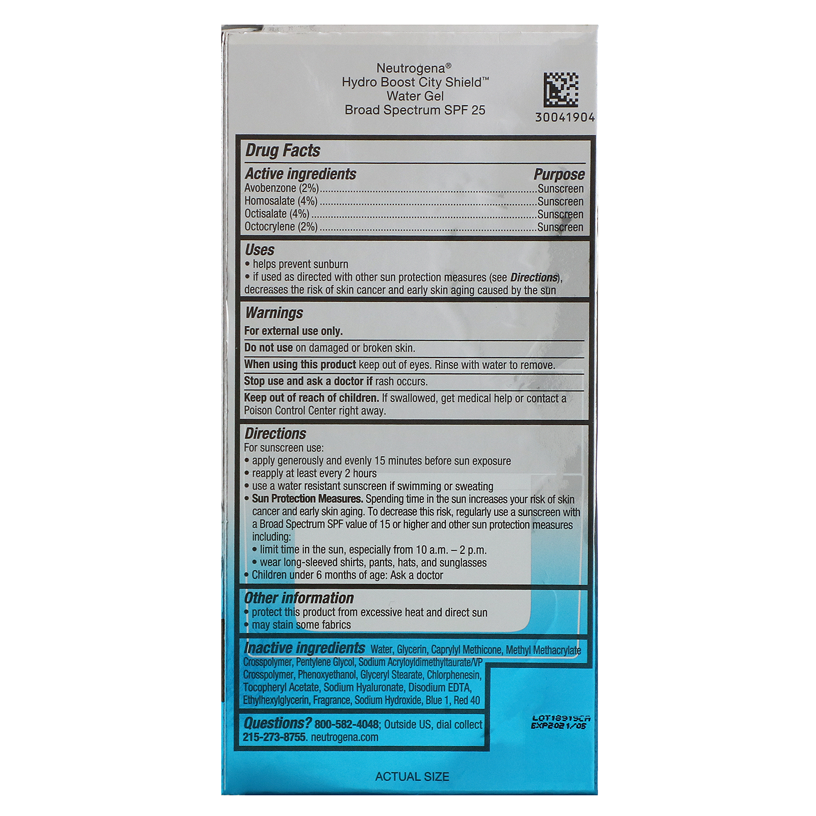 Neutrogena, Hydro Boost City Shield, Water Gel Sunscreen, SPF 25, 1.7 oz (48 g) - Imagem 4