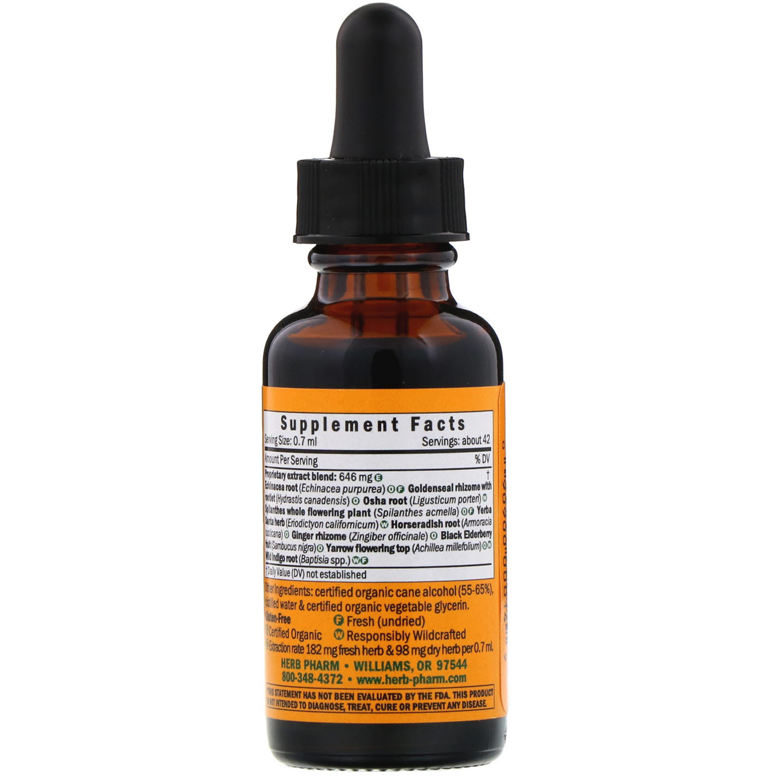 Herb Pharm, Impulso Rápido Imunológico, 1 fl oz (30 ml) - Imagem 2
