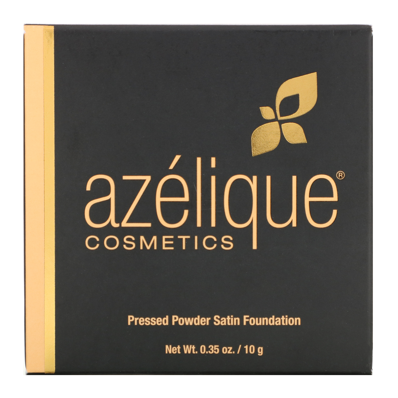 Azelique, Base em Pó Compacto Acetinada, Tan-Deep, Livre de Crueldade, Produto Vegano Certificado, 0,35 oz (10 g) - Imagem 2