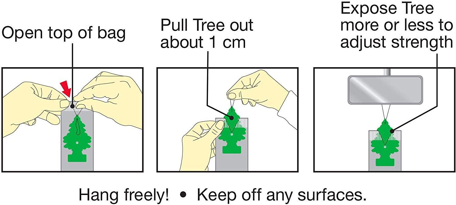 Little Trees Air Freshener,Black Ice (Pack of 6) - Imagem 3