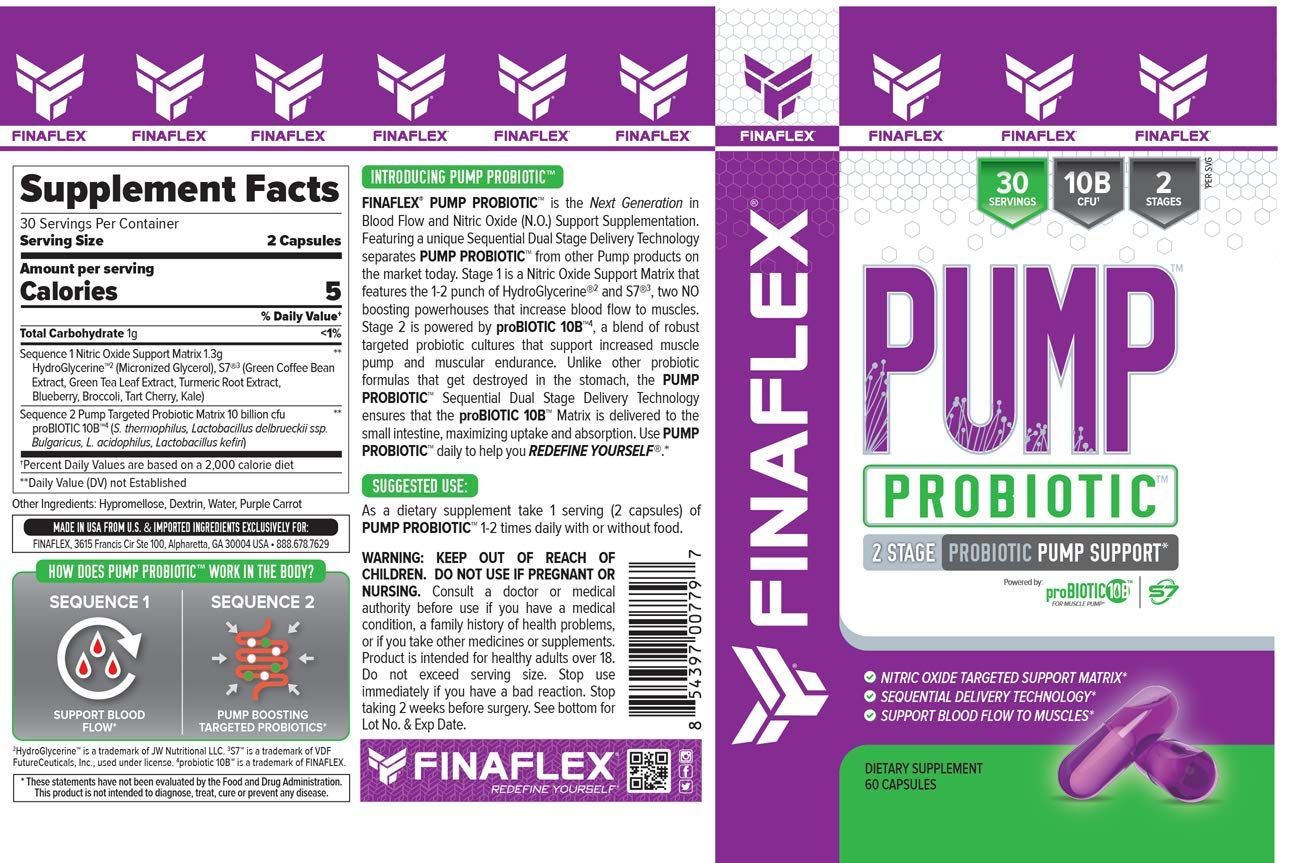 Finaflex Pump Probiotic, 60 Caps - Imagem 2