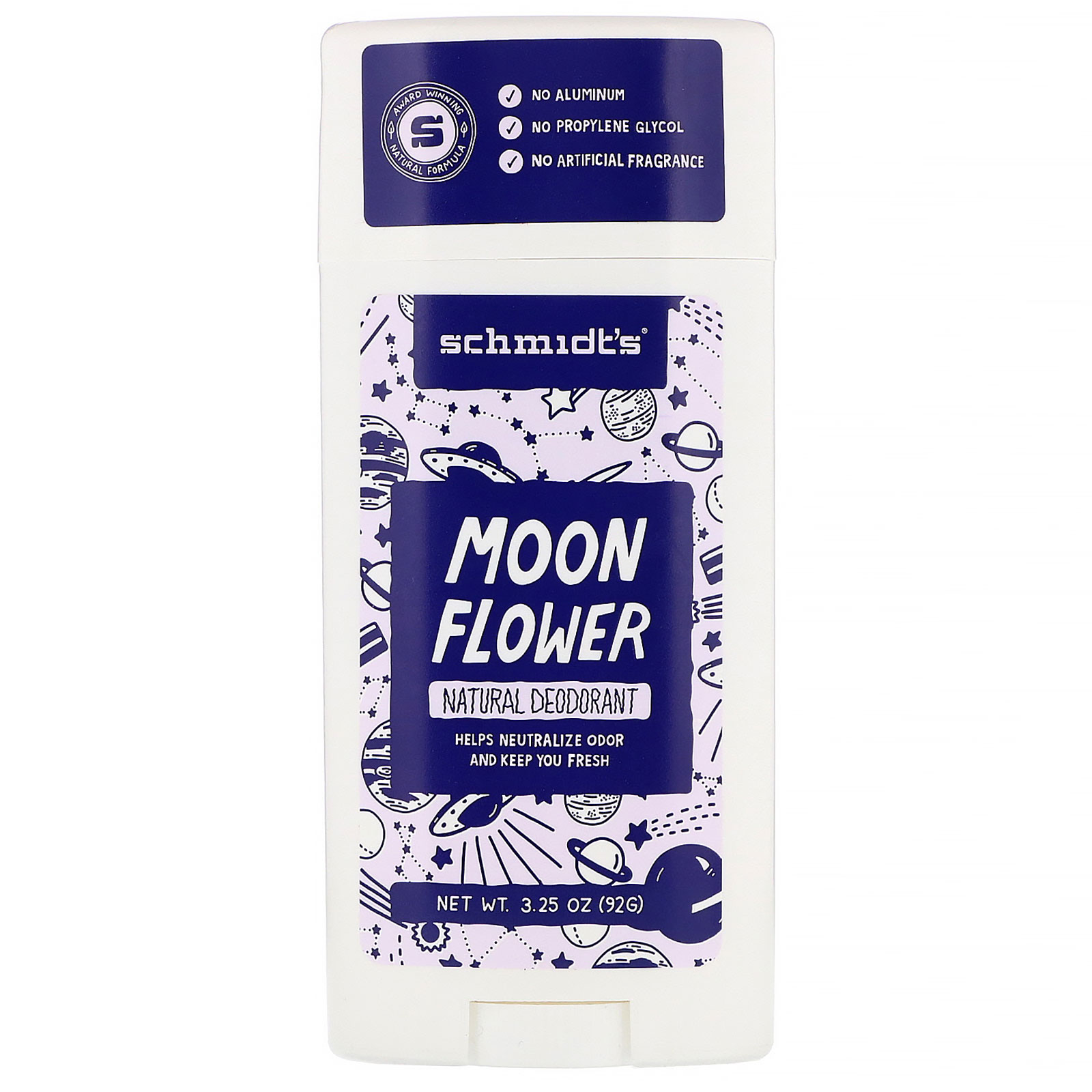 Schmidt's Naturals, Natural Deodorant, Moon Flower, 3.25 oz (92 g)