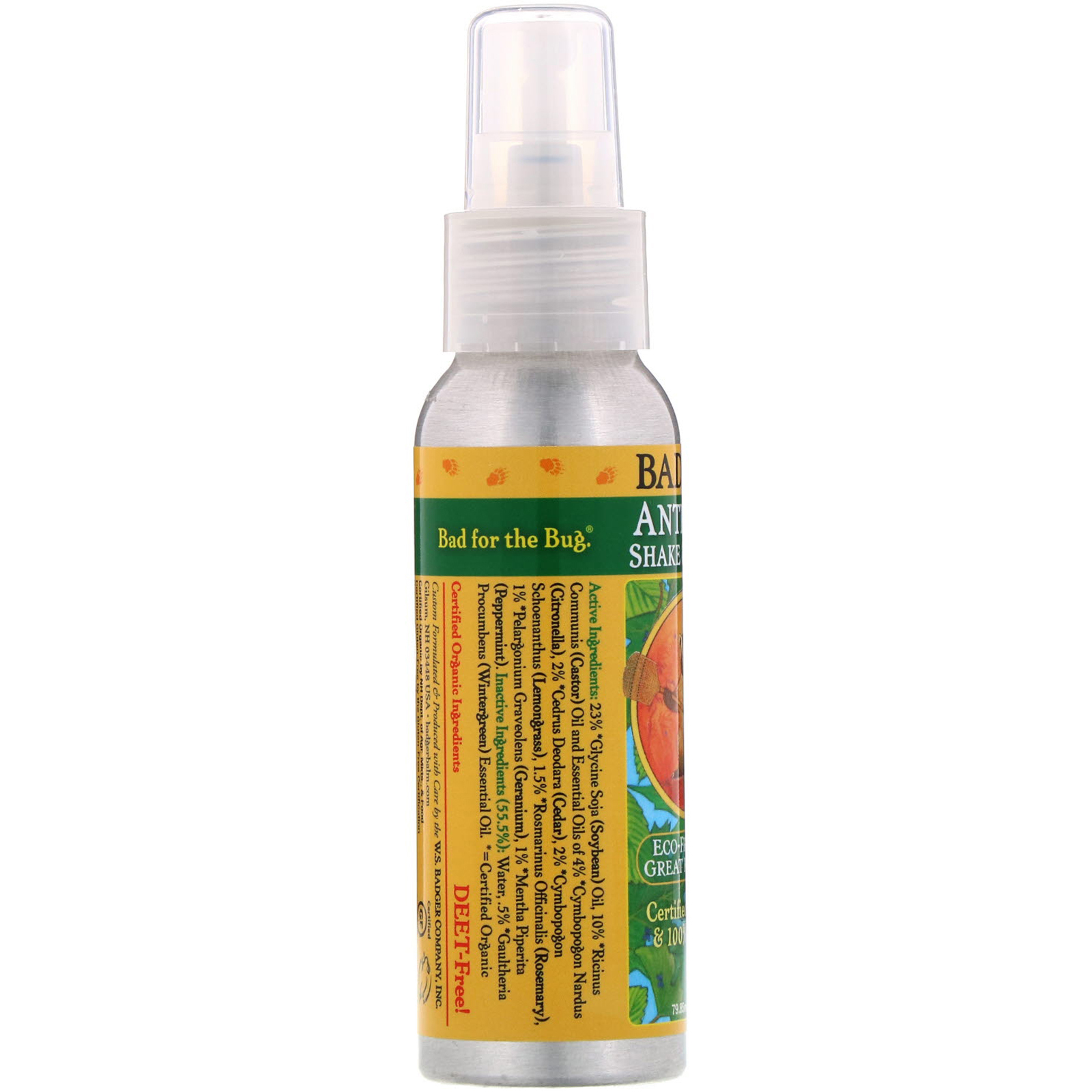 Badger Company, Anti-Bug, Shake & Spray, 79,85 ml (2,7 fl oz) - Imagem 2
